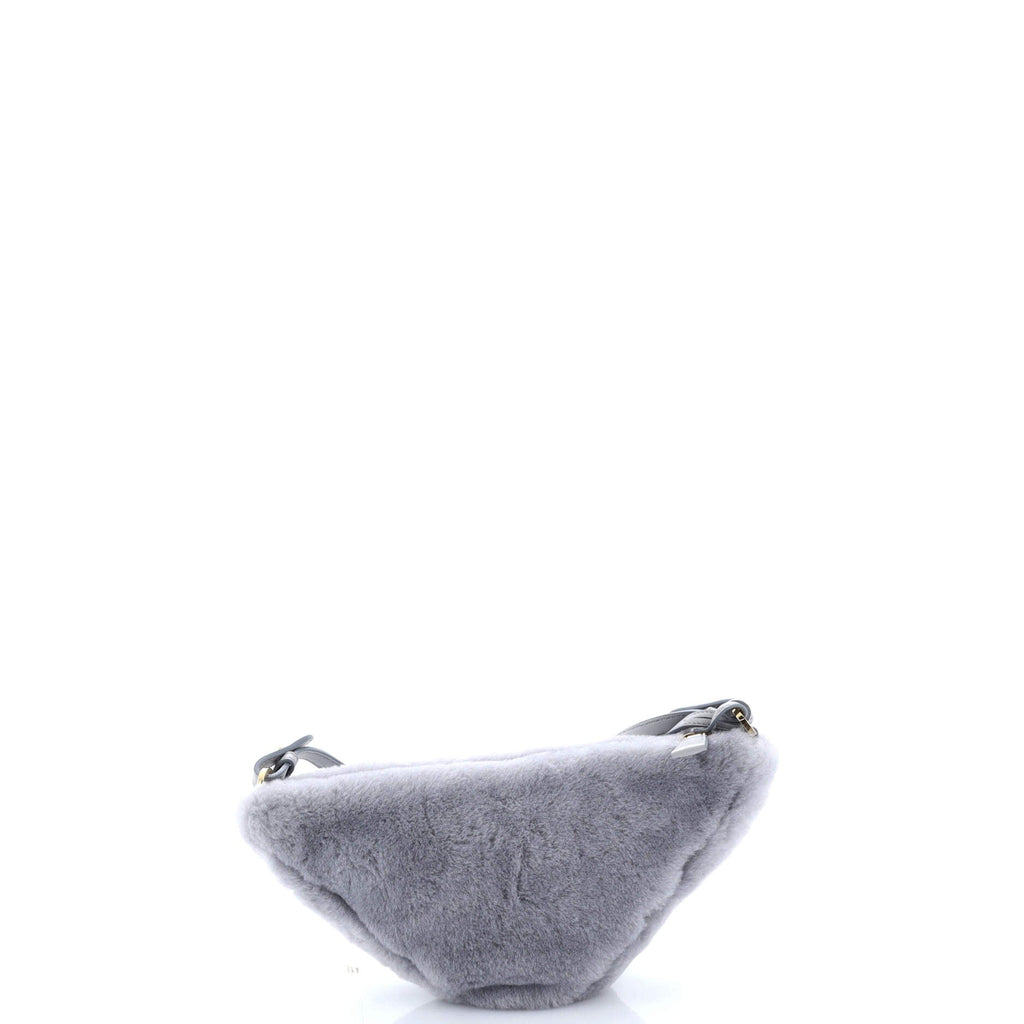 Triangle Shoulder Bag Shearling Mini