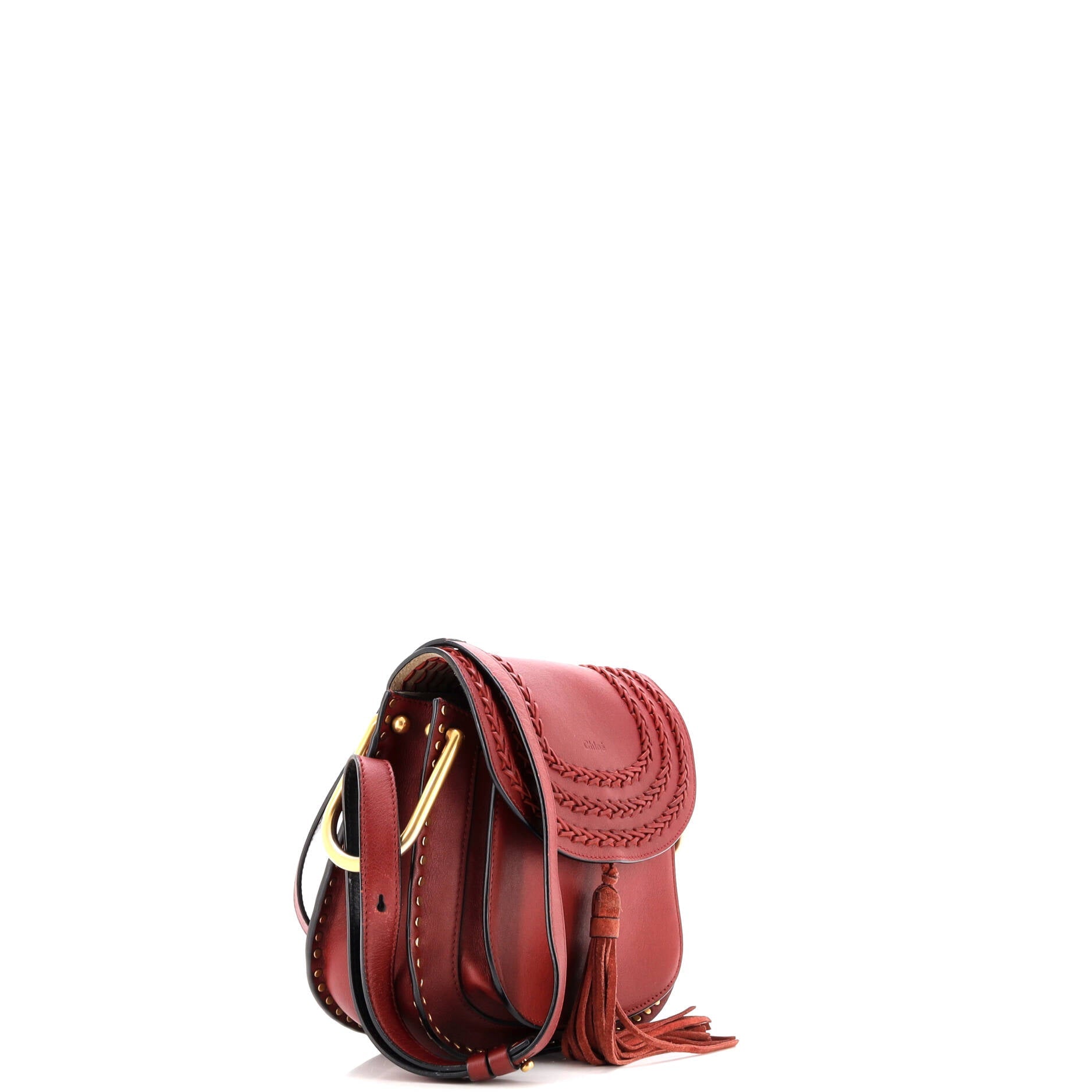 Hudson Handbag Whipstitch Leather Small