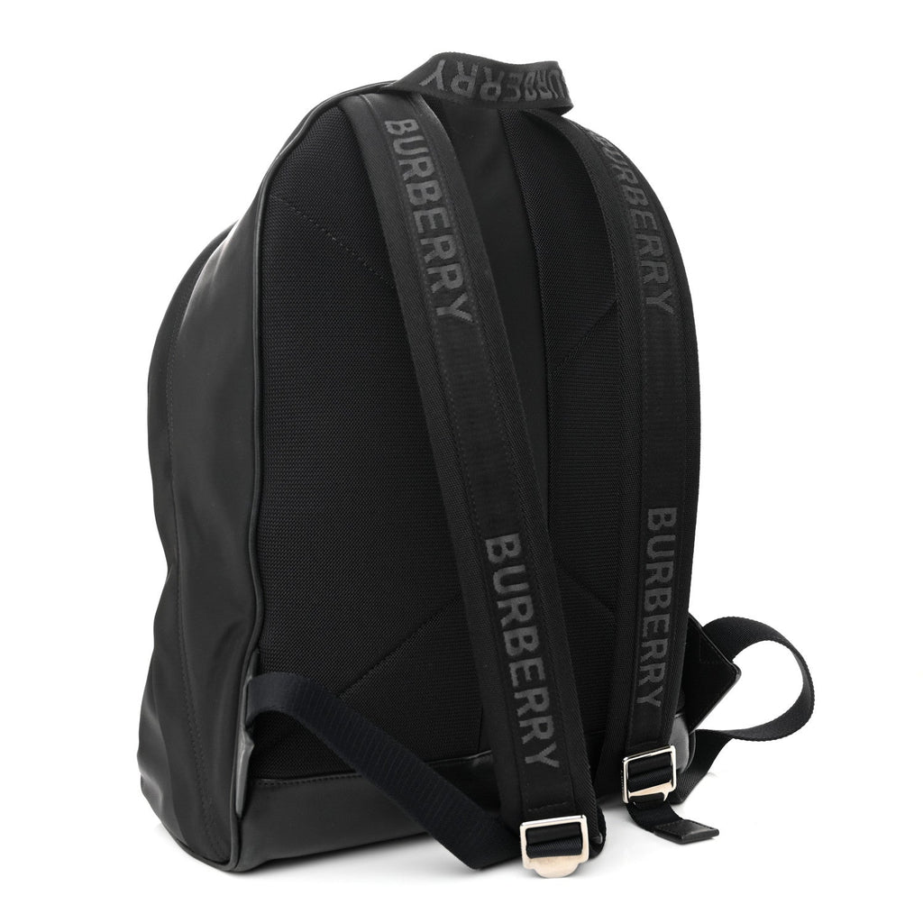 Nylon Logo Print Jett Backpack Black