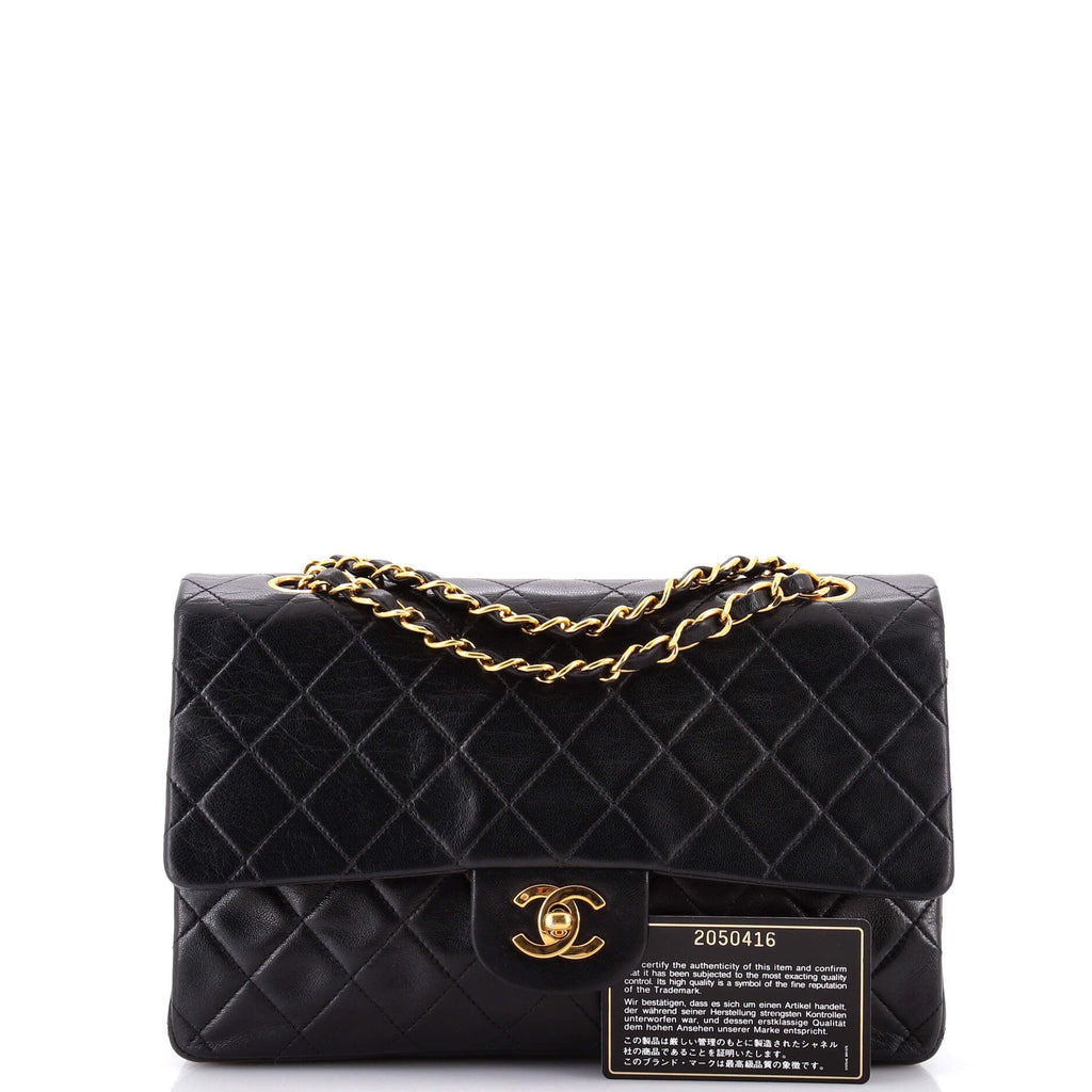 Vintage Classic Double Flap Bag Quilted Lambskin Medium