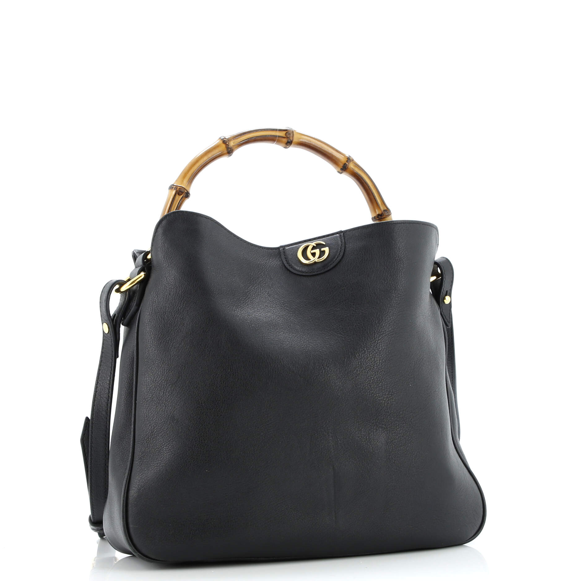 Diana NM Bamboo Shoulder Bag Leather Medium