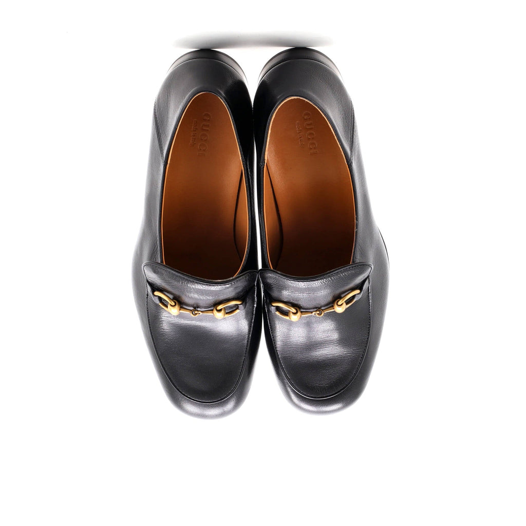 Women's Horsebit Mid-Heel Loafers Leather