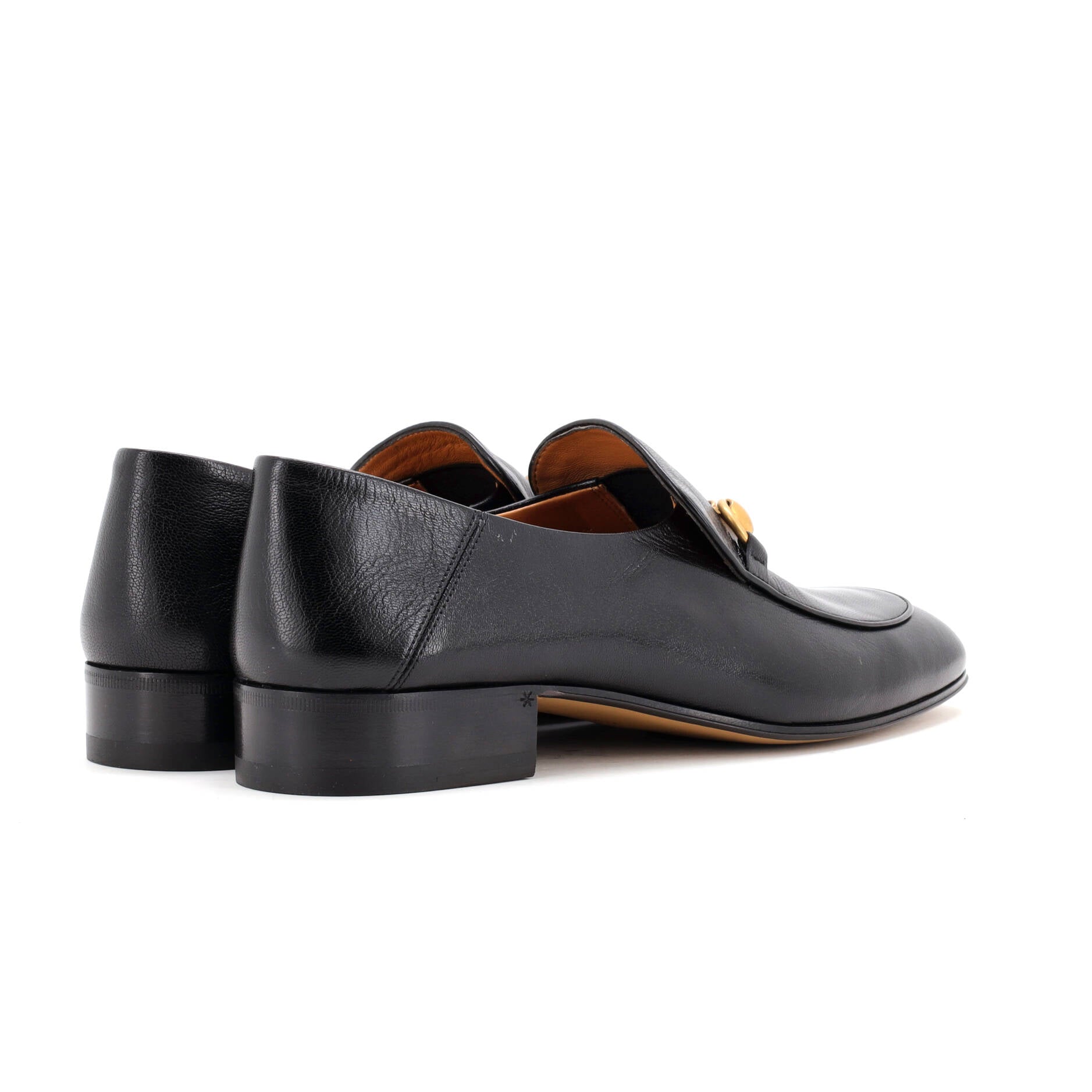 Women's Horsebit Mid-Heel Loafers Leather