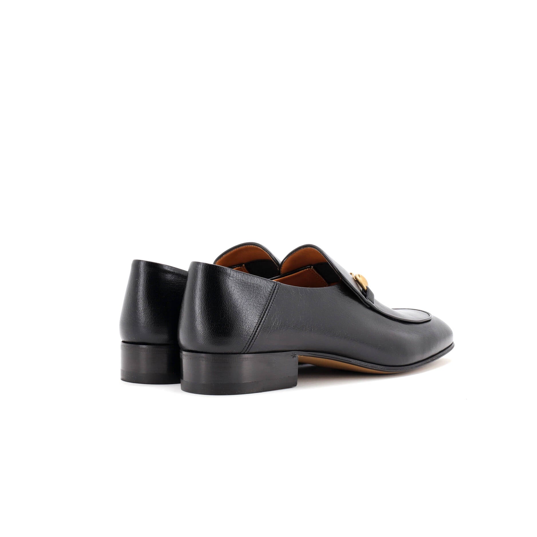 Women's Horsebit Mid-Heel Loafers Leather