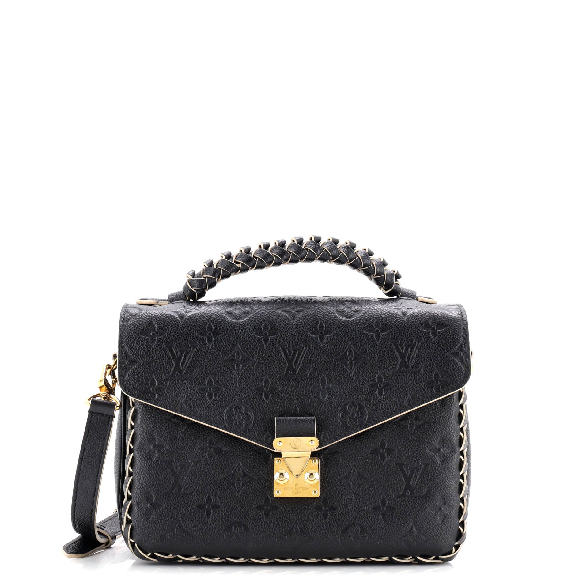 Braided Handle Pochette Metis Monogram Empreinte Leather