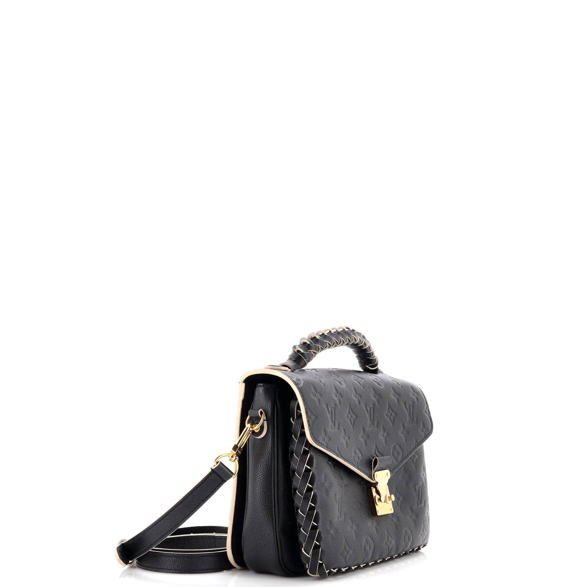 Braided Handle Pochette Metis Monogram Empreinte Leather
