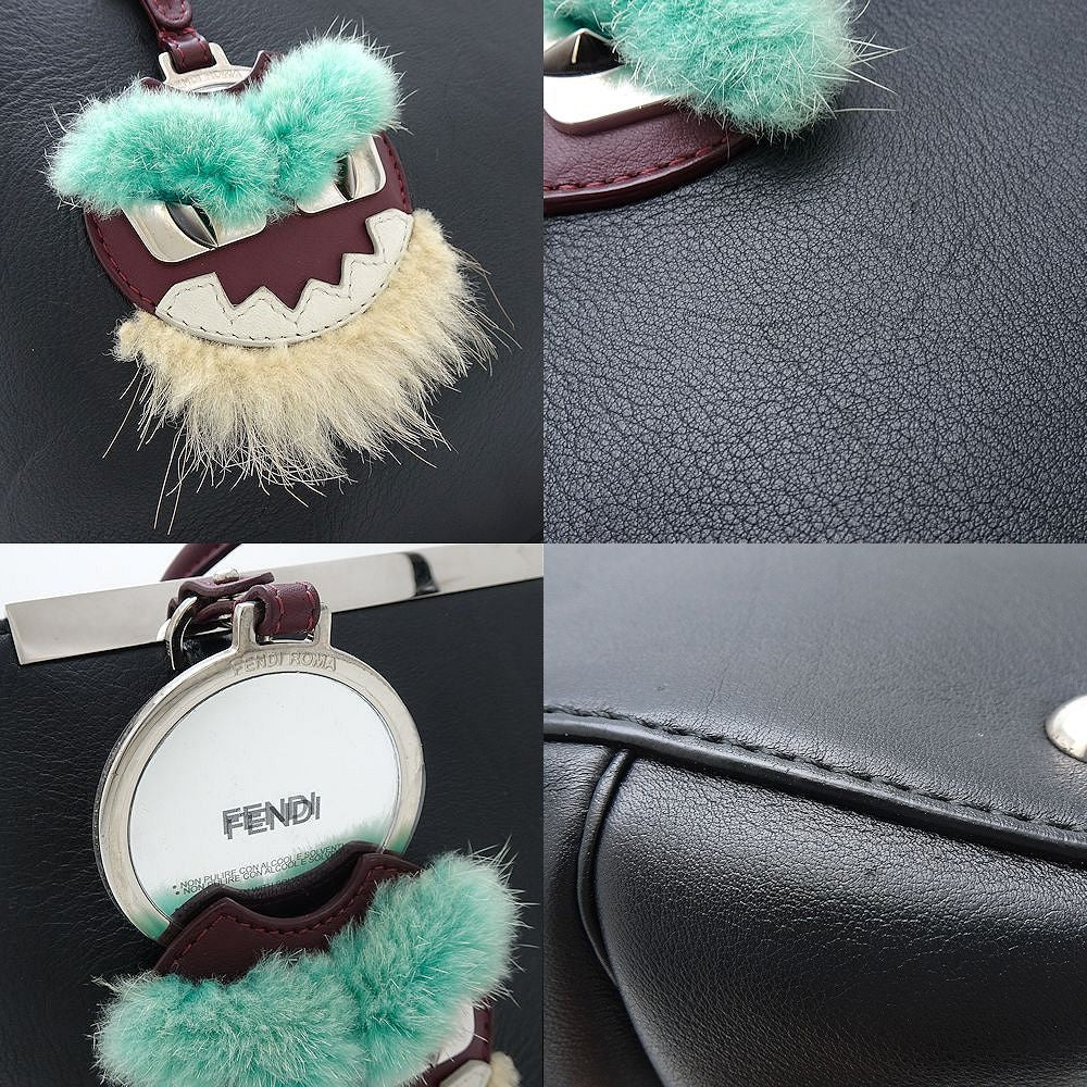 Fendi Leather Petit 2Jours Handbag 8BH253