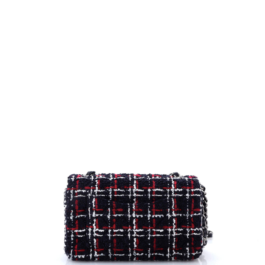 Classic Single Flap Bag Quilted Tweed Mini
