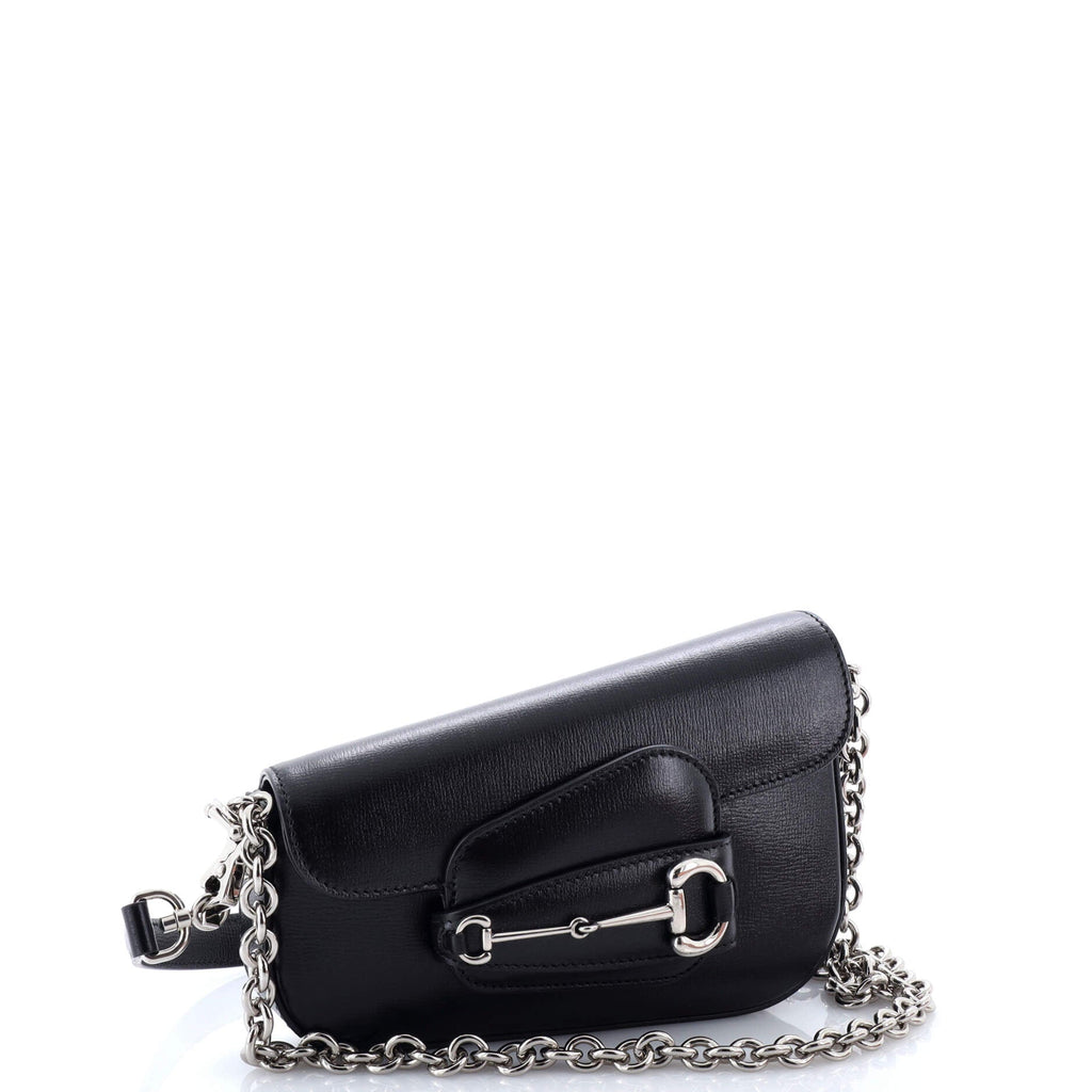 Horsebit 1955 Asymmetric Shoulder Bag Leather Mini
