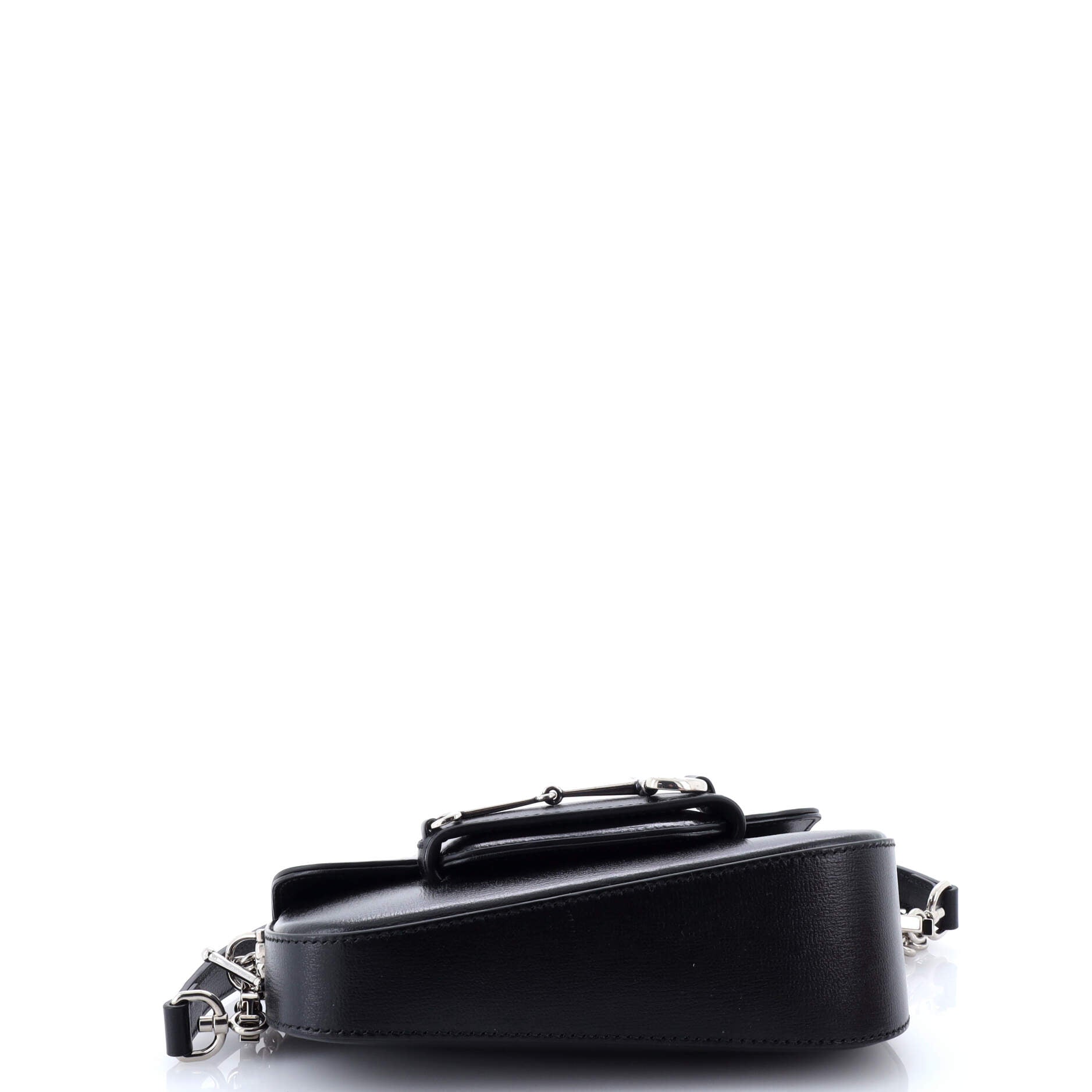 Horsebit 1955 Asymmetric Shoulder Bag Leather Mini