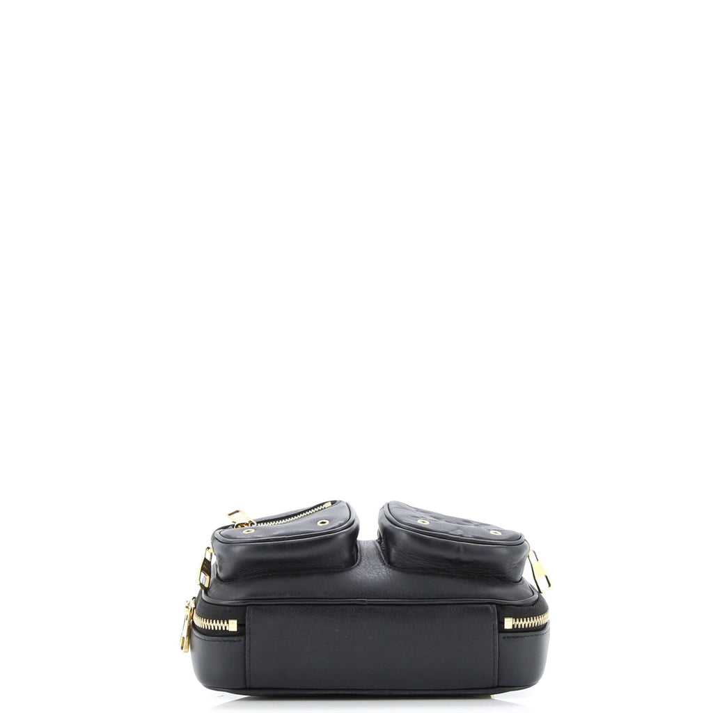 Utility Crossbody Bag Calfskin with Embossed Monogram Detail