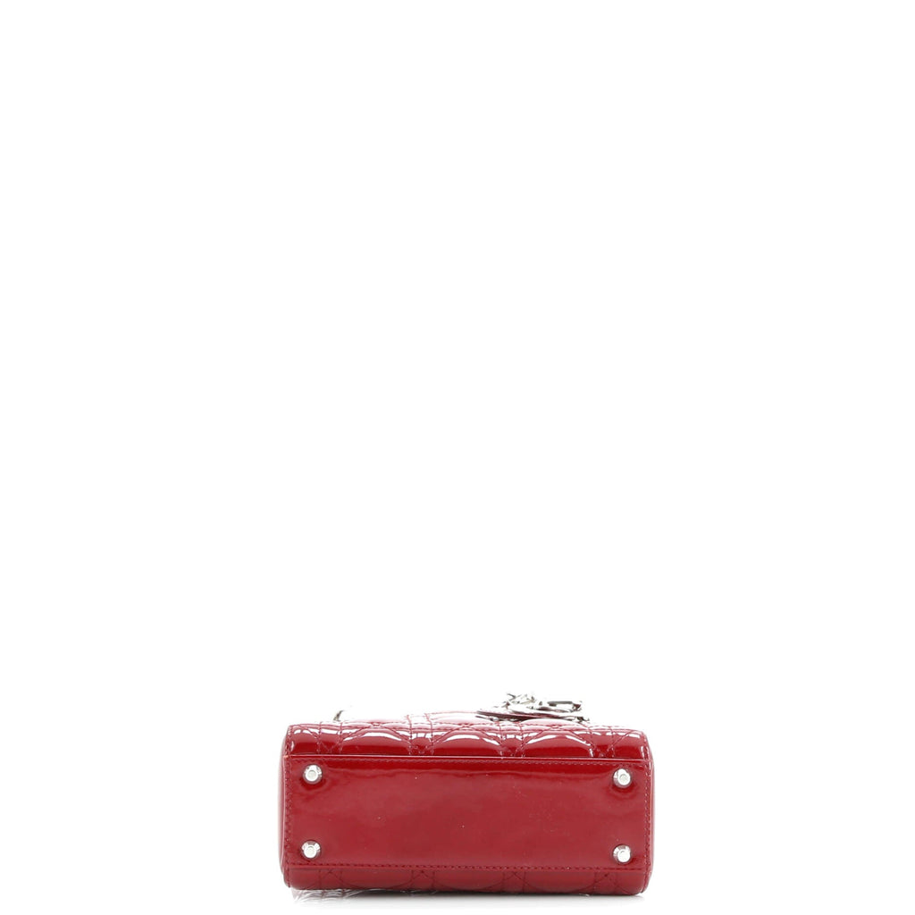 Lady Dior Bag Cannage Quilt Patent Mini