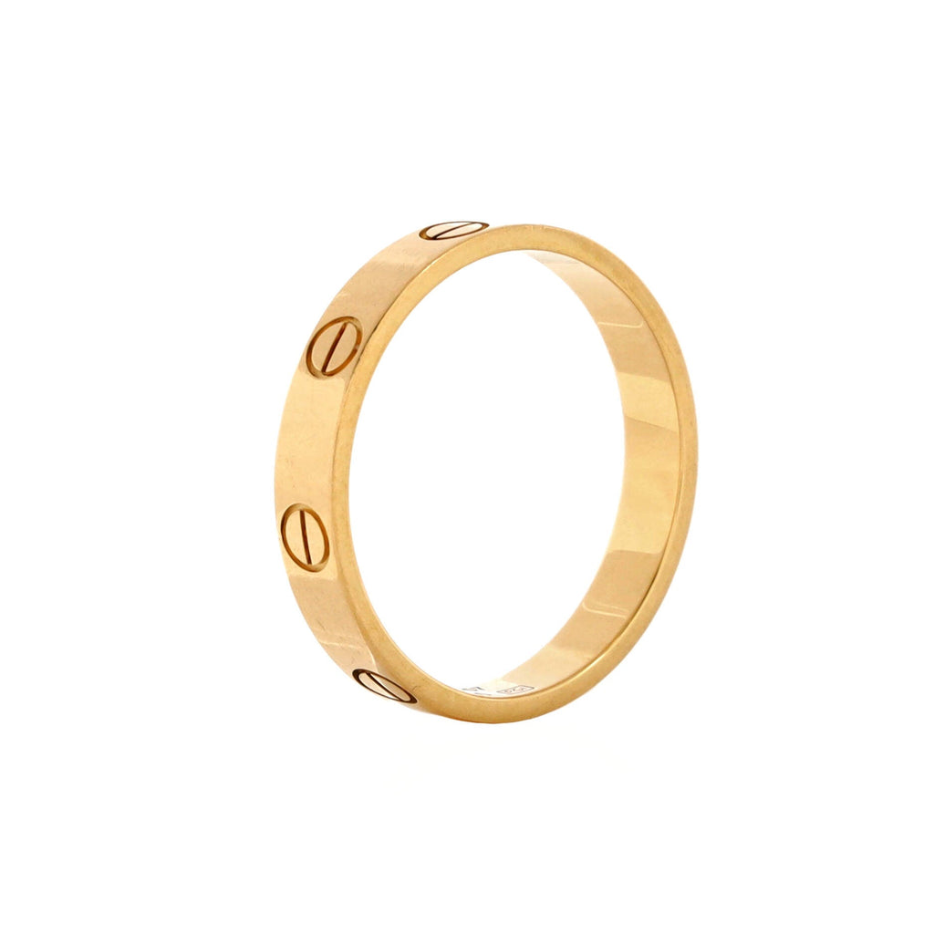 Love Wedding Band Ring 18K Yellow Gold