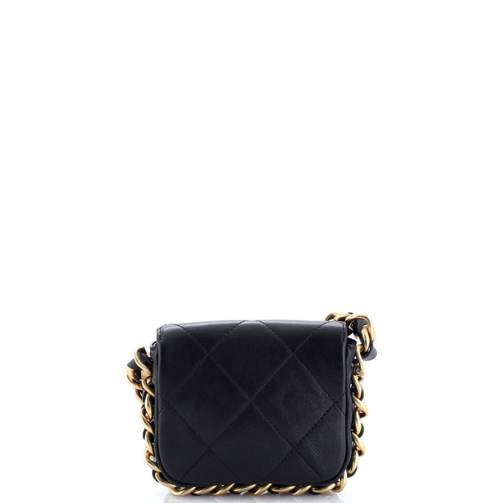 Framing Chain Flap Bag Quilted Calfskin Mini