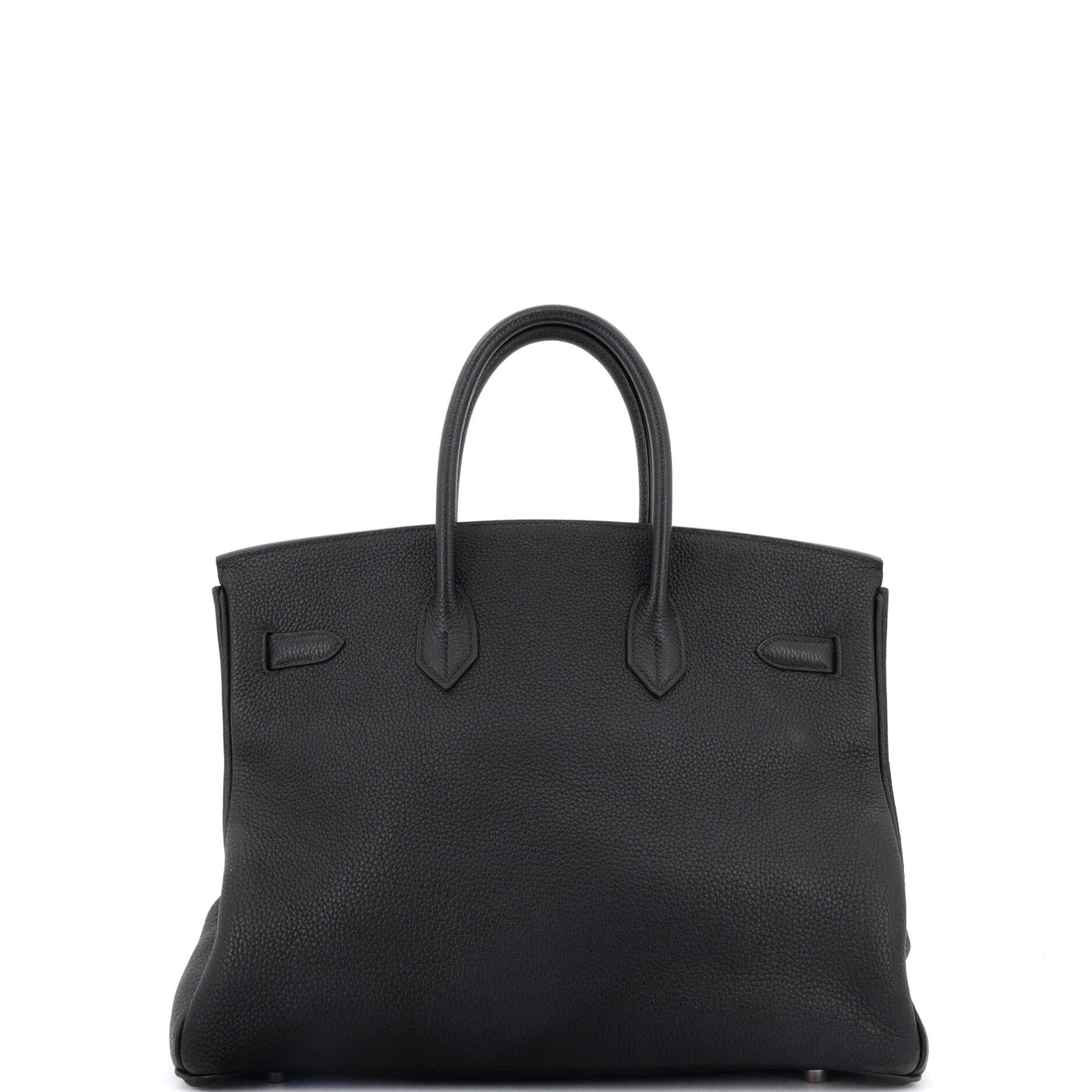 Birkin Handbag Noir Clemence with Palladium Hardware 35