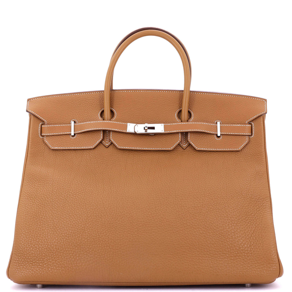 Birkin Handbag Gold Togo with Palladium Hardware 40