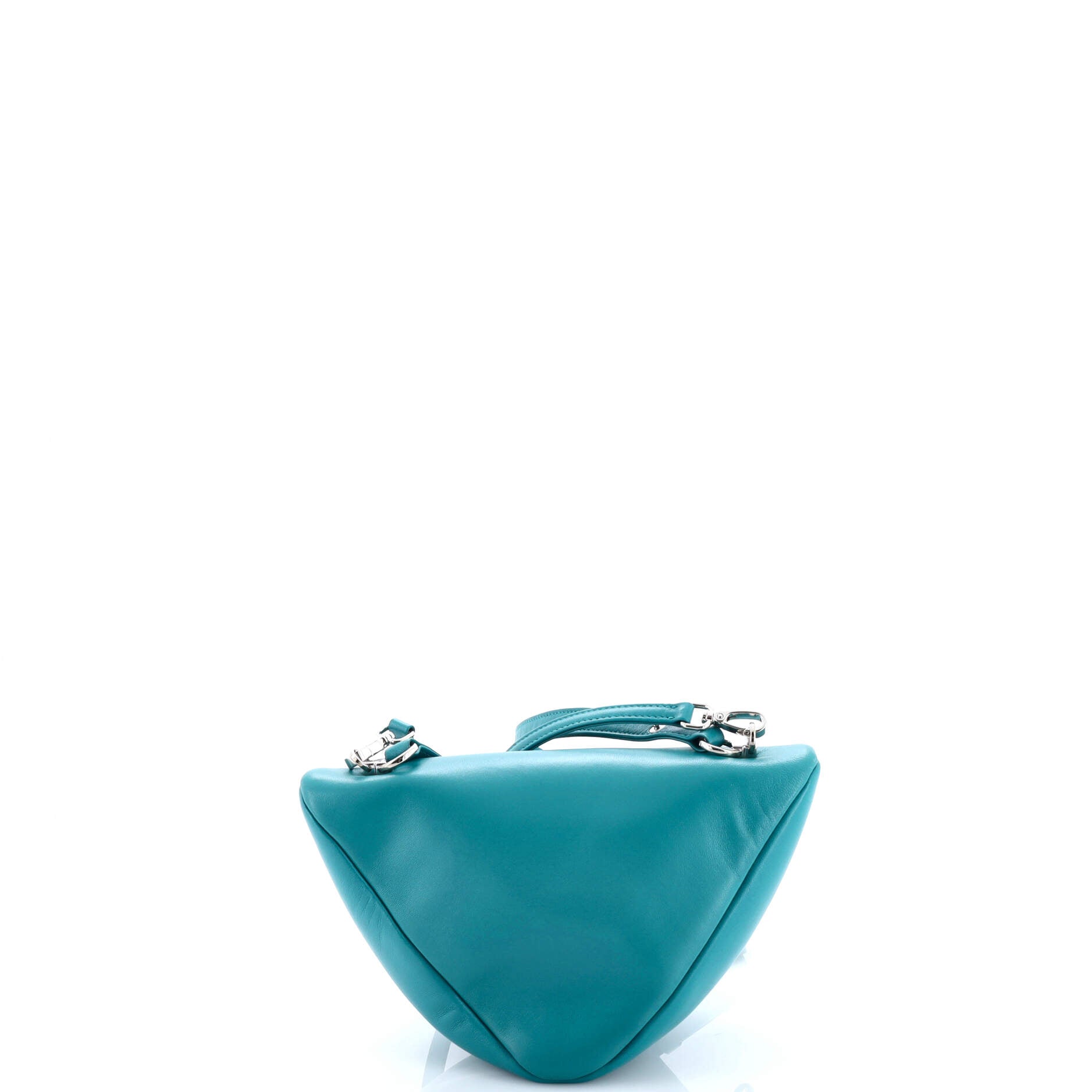 Triangle Convertible Zip Handbag Leather Small