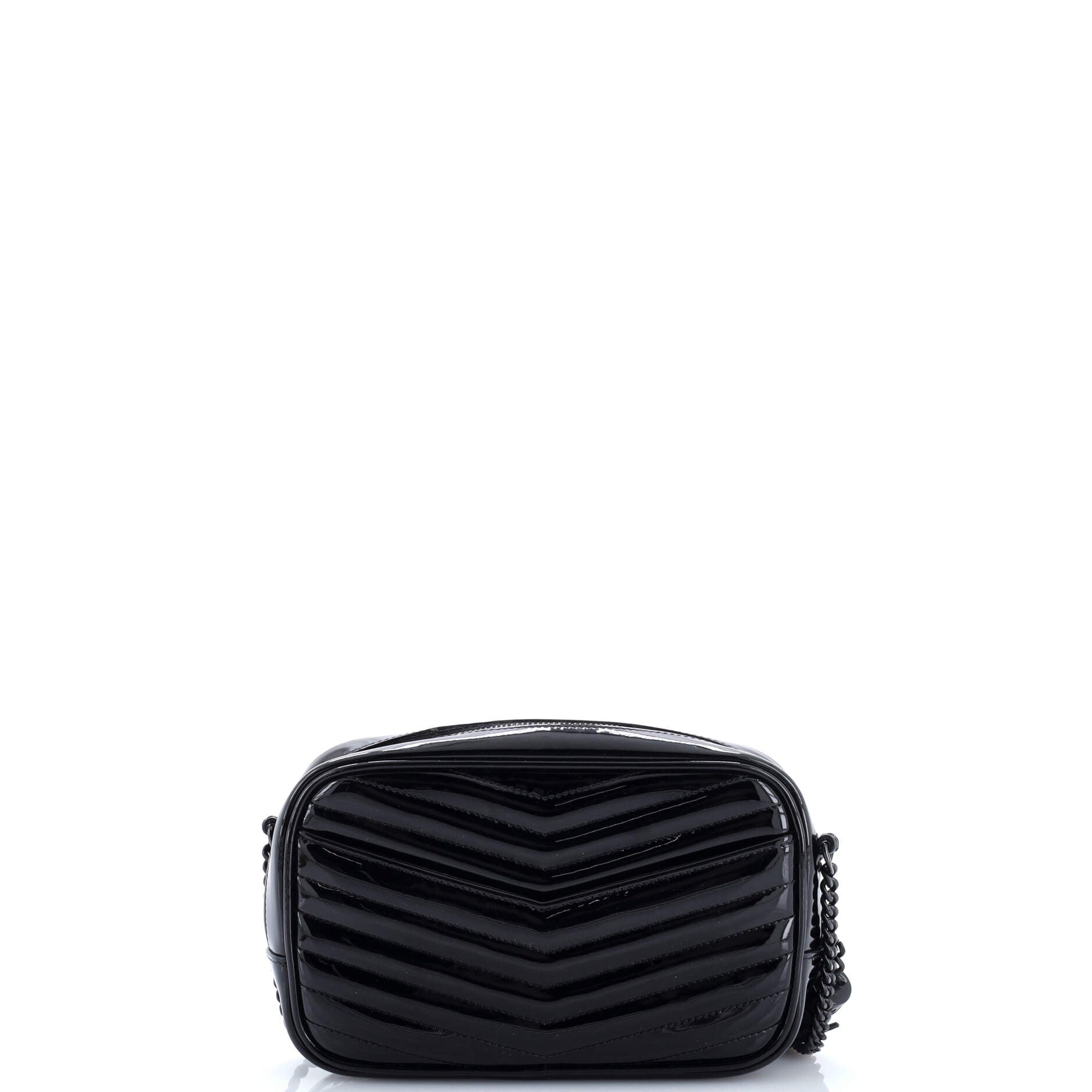 Lou Camera Bag Matelasse Chevron Patent Mini