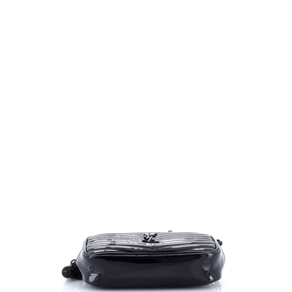 Lou Camera Bag Matelasse Chevron Patent Mini