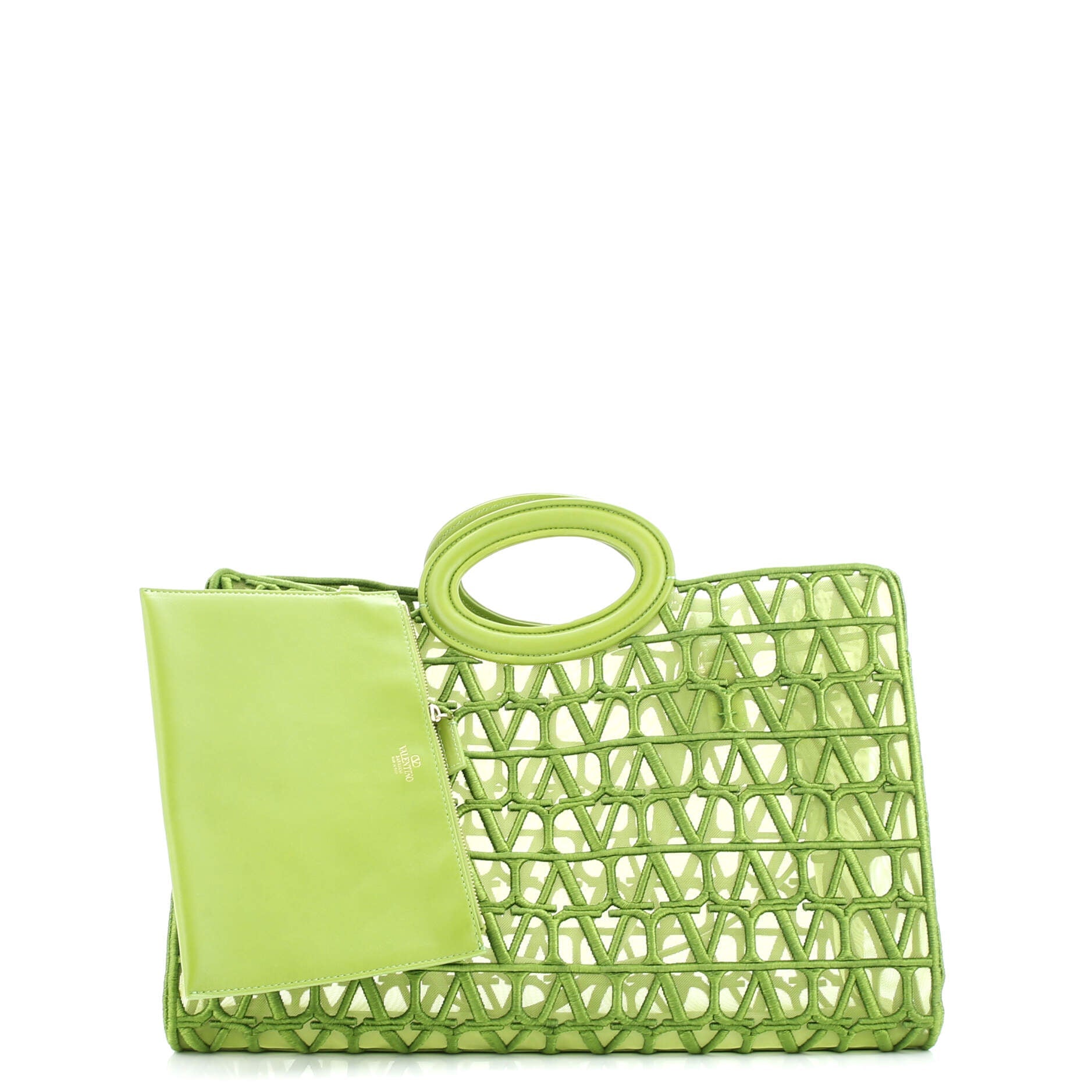 Le Troisieme Tote Toile Mesh Iconographe and Goatskin Medium