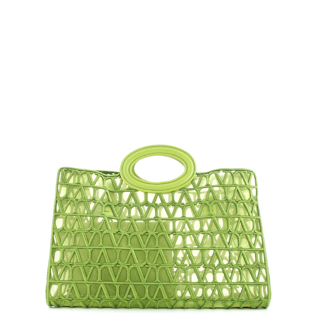 Le Troisieme Tote Toile Mesh Iconographe and Goatskin Medium