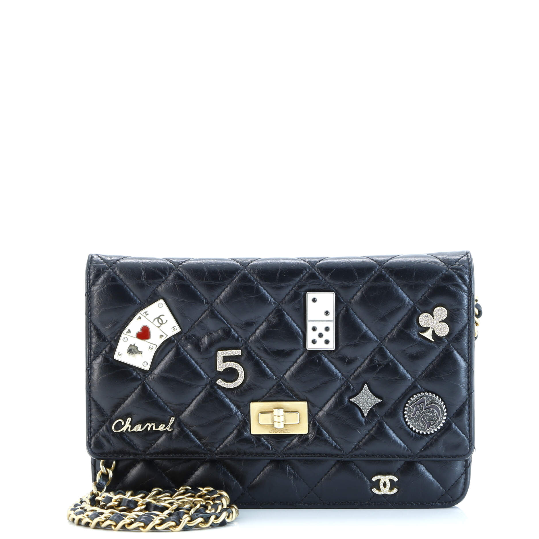 Lucky Charms Reissue 2.55 Wallet on Chain Quilted Calfskin