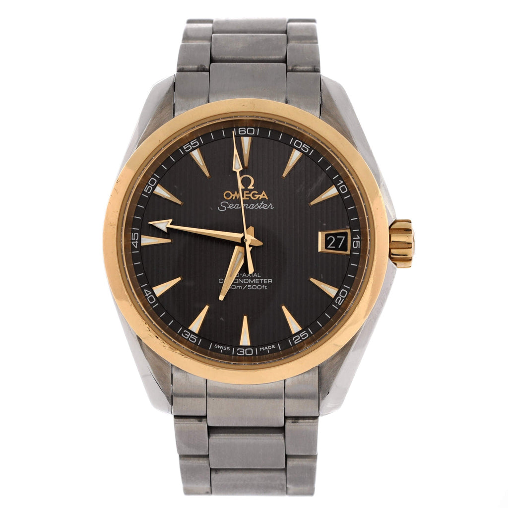 Seamaster Aqua Terra 150M Co-Axial Chronometer Automatic Watch Stainless Steel and Yellow Gold 38
