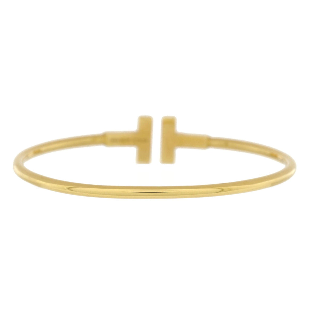 T Wire Bracelet 18K Yellow Gold and Diamonds