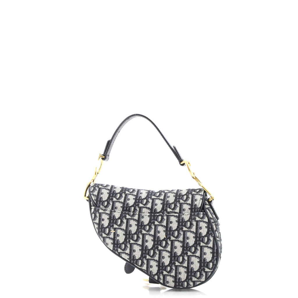 Saddle Handbag Oblique Canvas Mini