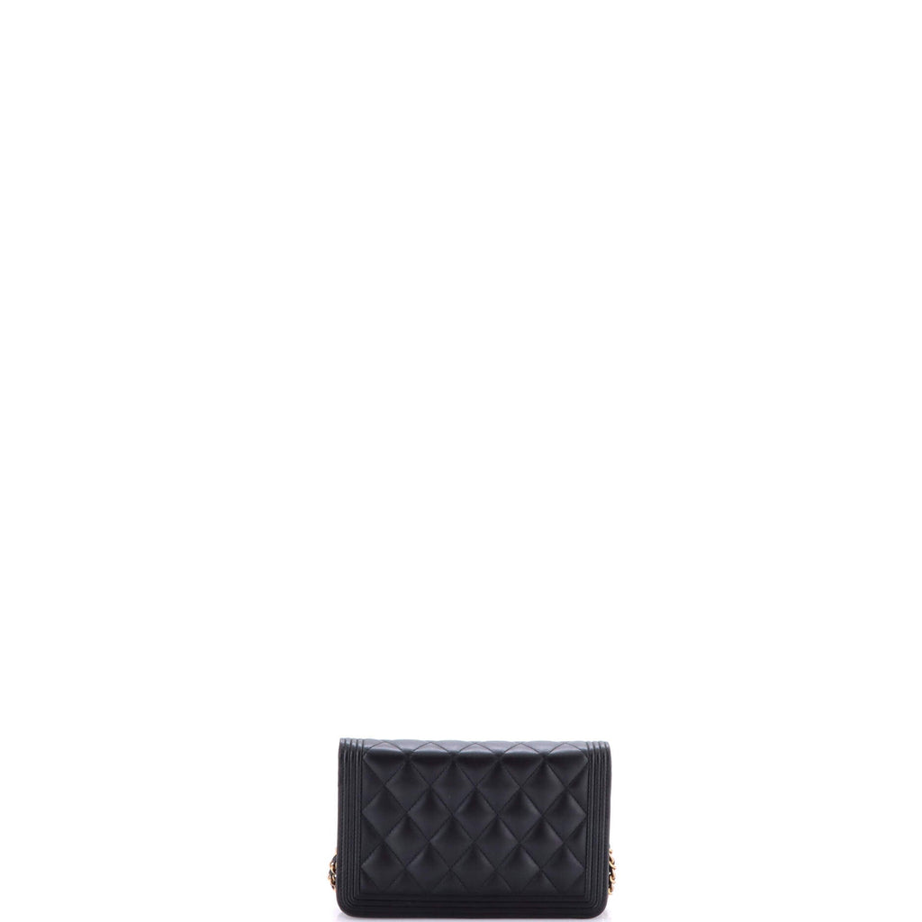 Boy Wallet on Chain Quilted Lambskin