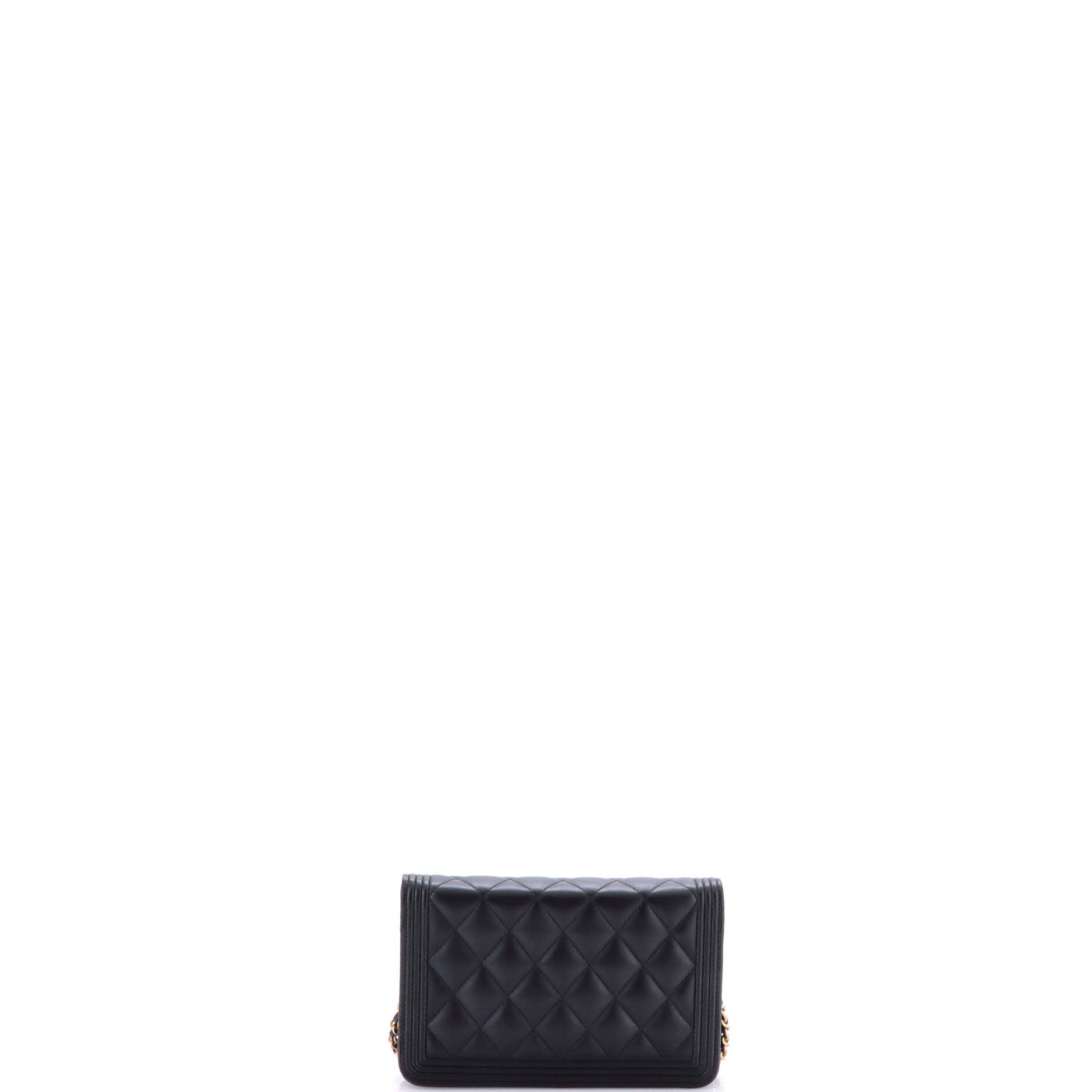 Boy Wallet on Chain Quilted Lambskin