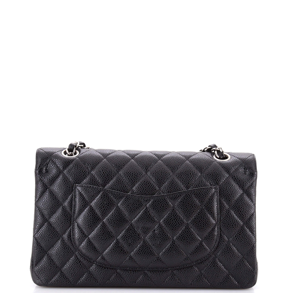 Classic Double Flap Bag Quilted Caviar Medium