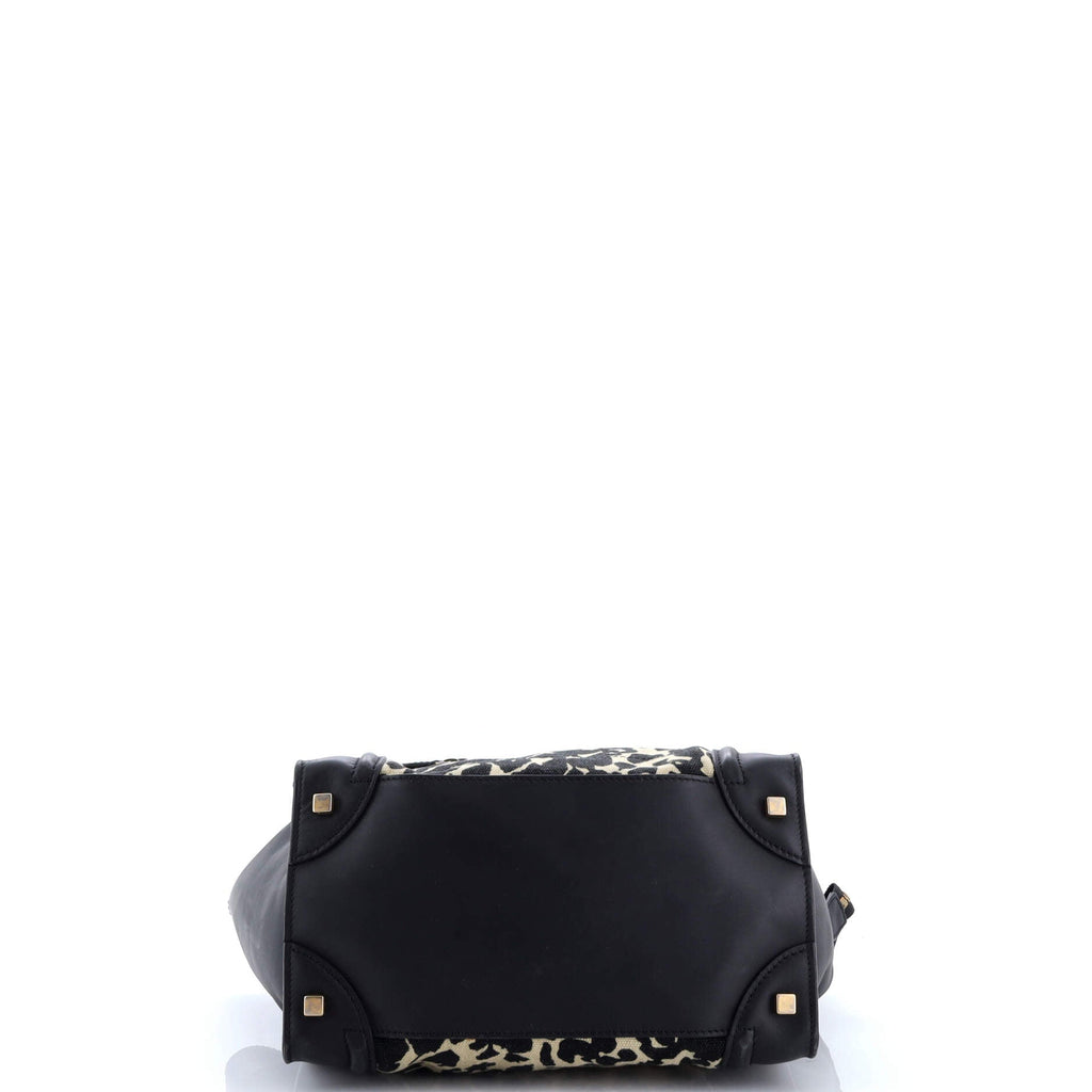 Luggage Bag Printed Canvas and Leather Mini