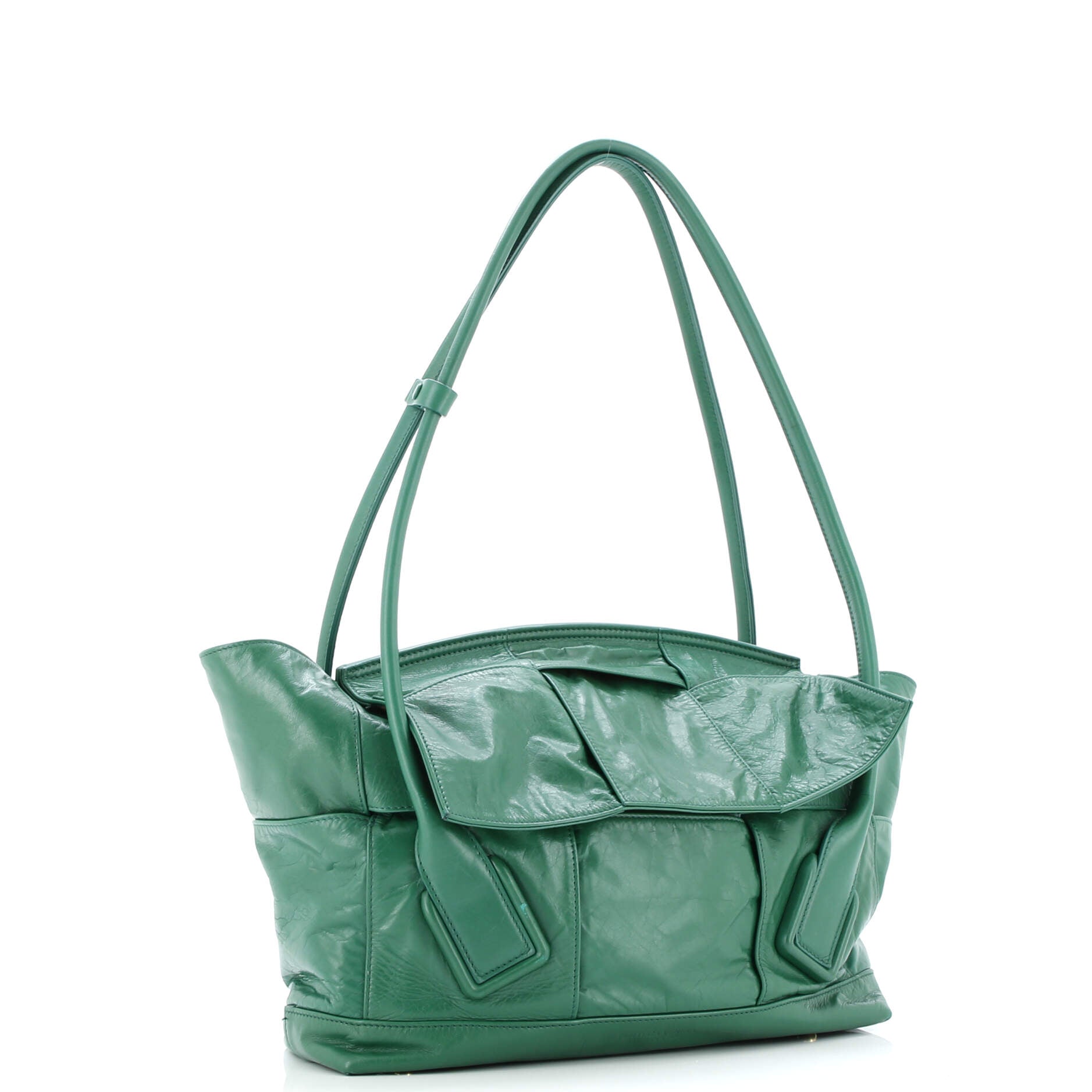 Arco Bag Maxi Intrecciato Leather Medium