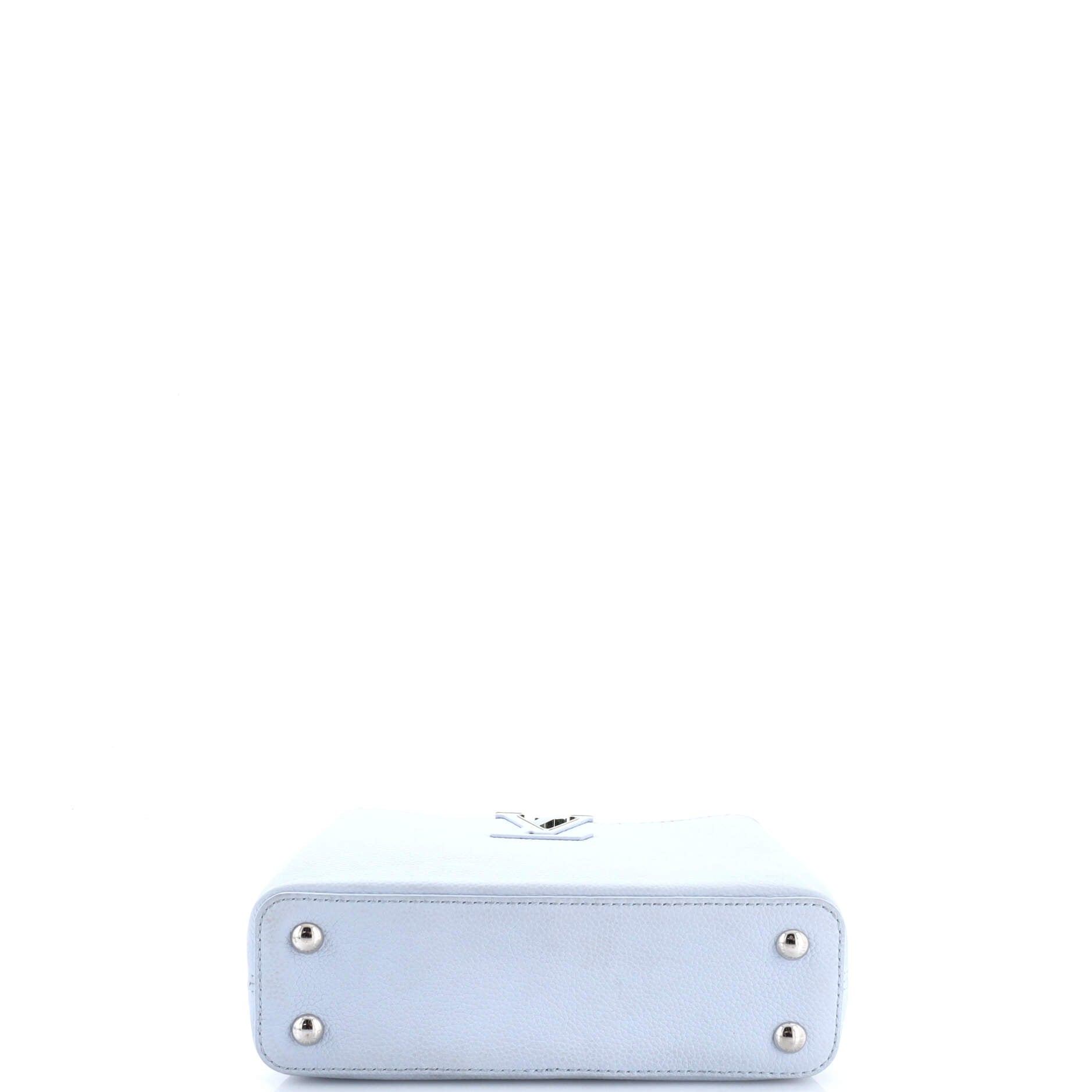 Capucines East West Bag Leather with Iridescent Hardware Mini