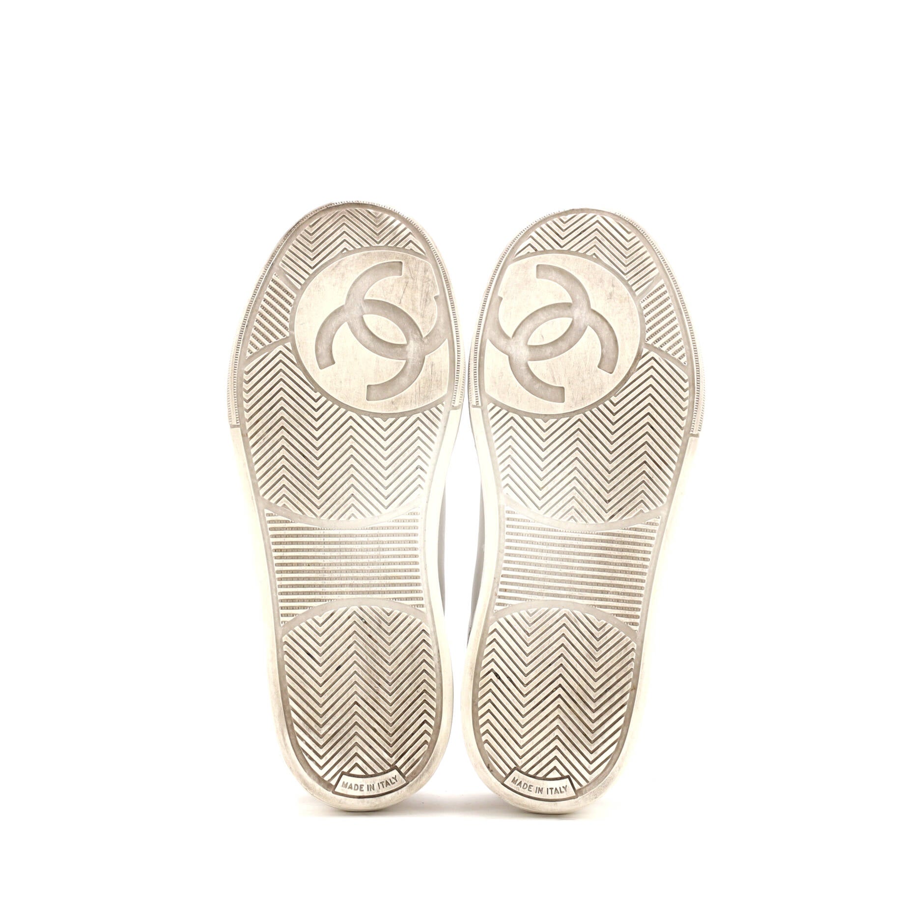 Women's CC Logo Low-Top Sneakers Leather