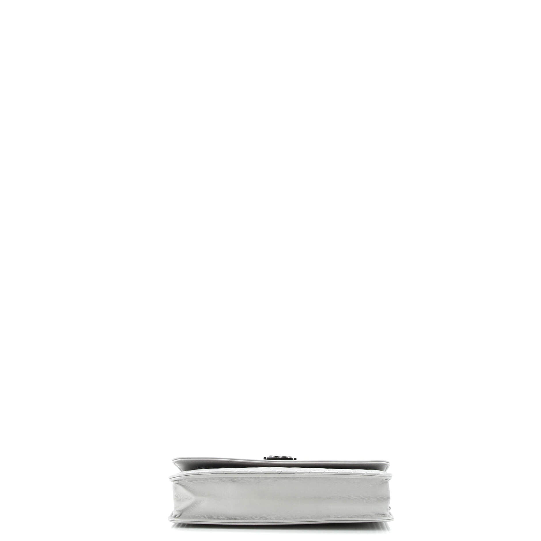 Boy Wallet on Chain Chevron Calfskin