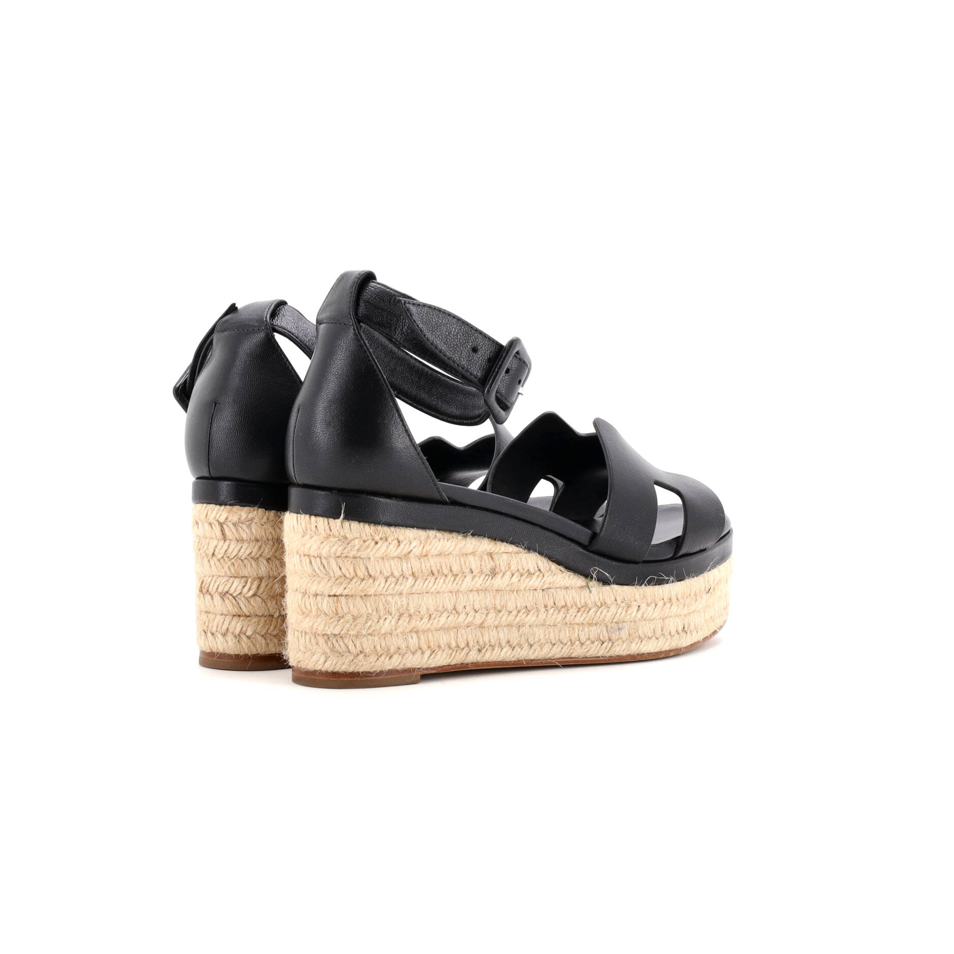 Women's Elda Wedge Espadrilles Leather
