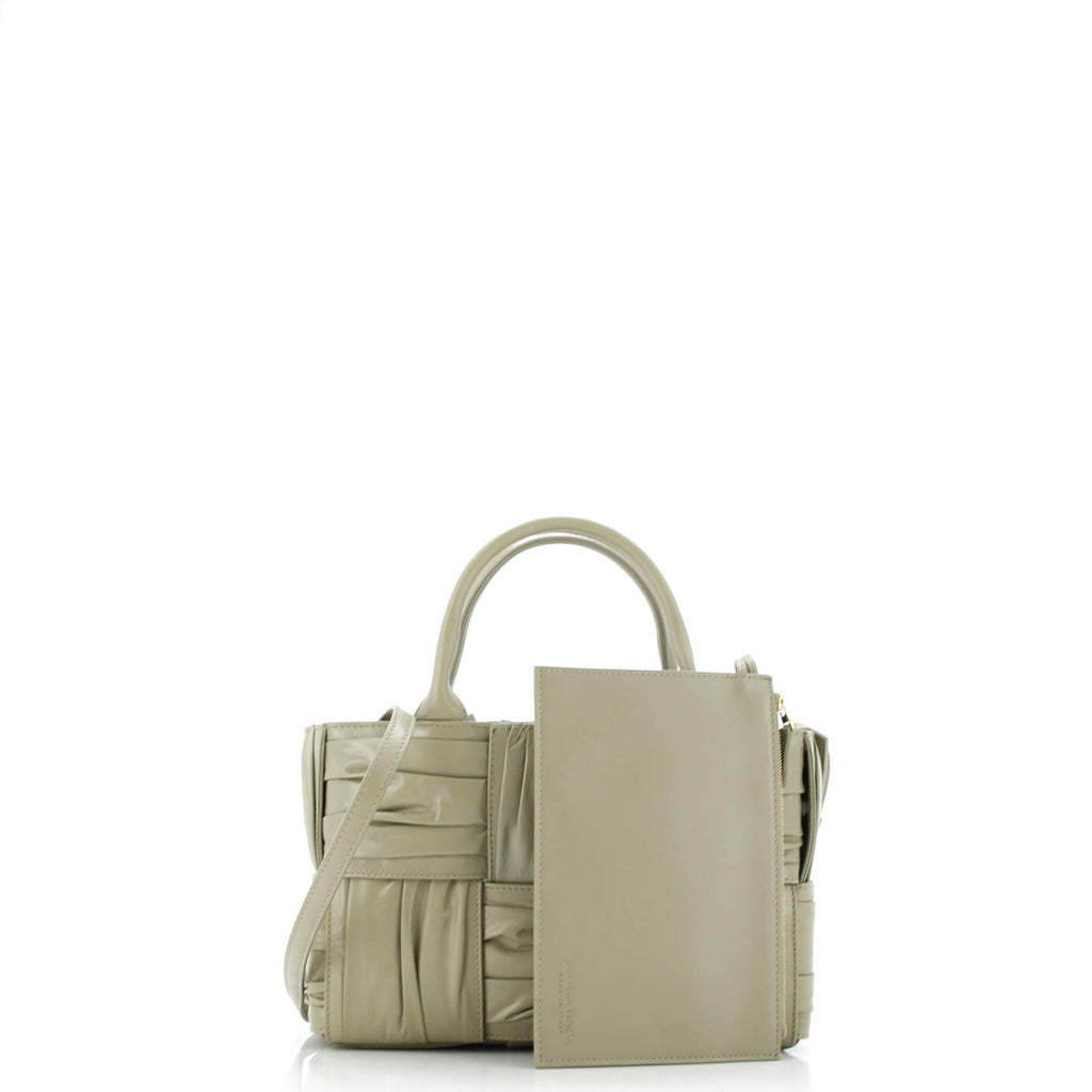 Arco Tote Maxi Intrecciato Plisse Leather Mini