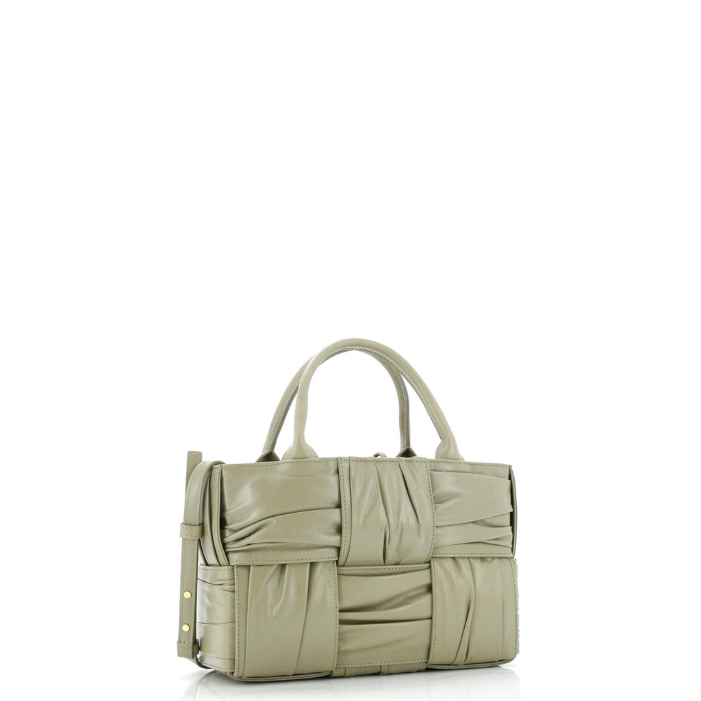 Arco Tote Maxi Intrecciato Plisse Leather Mini