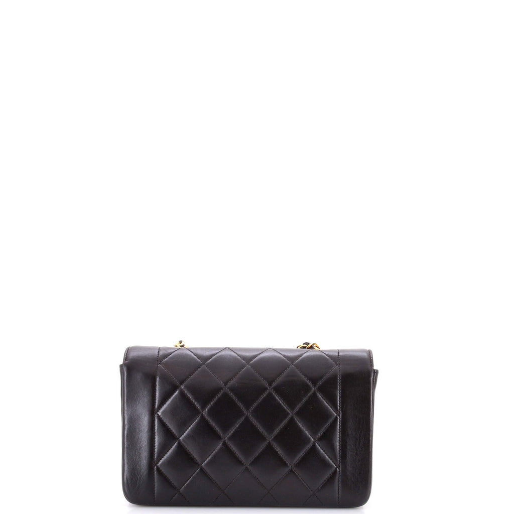Vintage Diana Flap Bag Quilted Lambskin Small