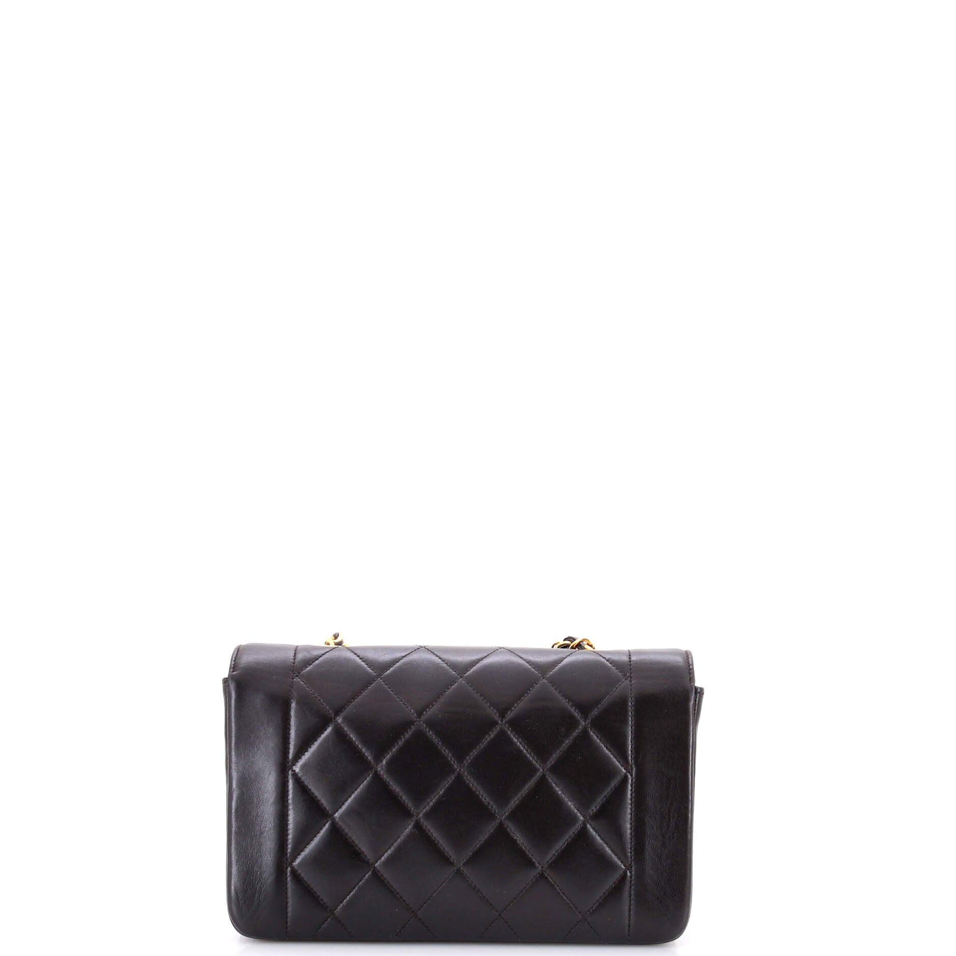 Vintage Diana Flap Bag Quilted Lambskin Small