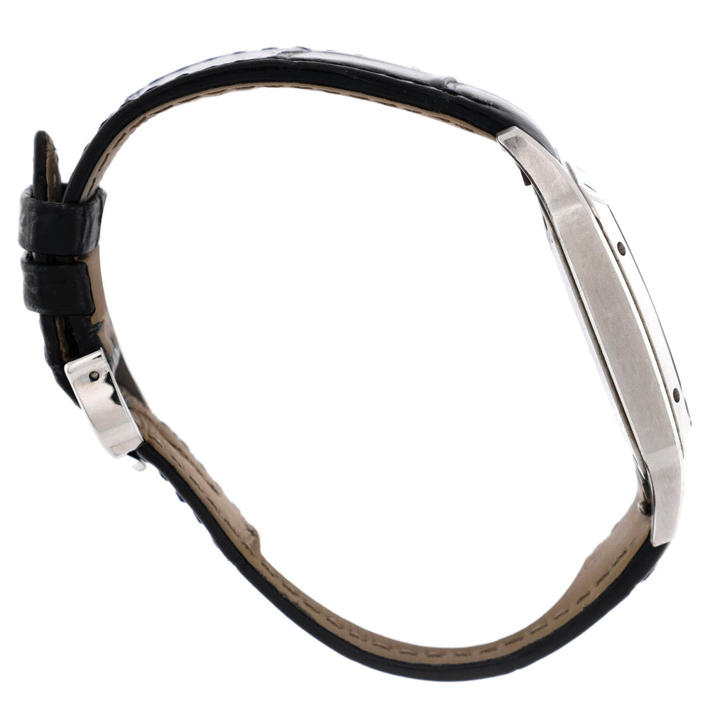 Santos Dumont Quartz Watch Stainless Steel and Alligator 31