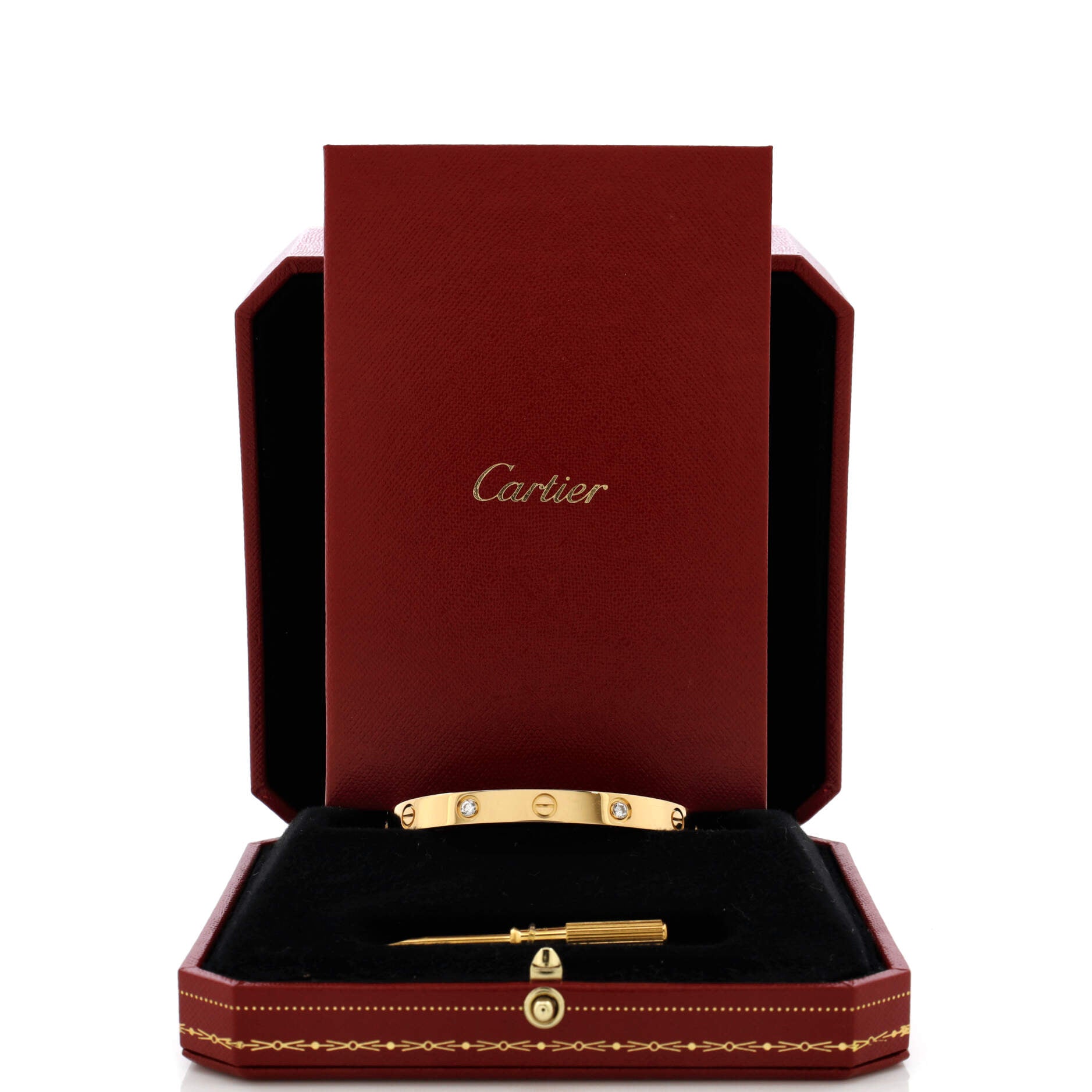 Love 4 Diamond Bracelet 18K Yellow Gold with Diamonds