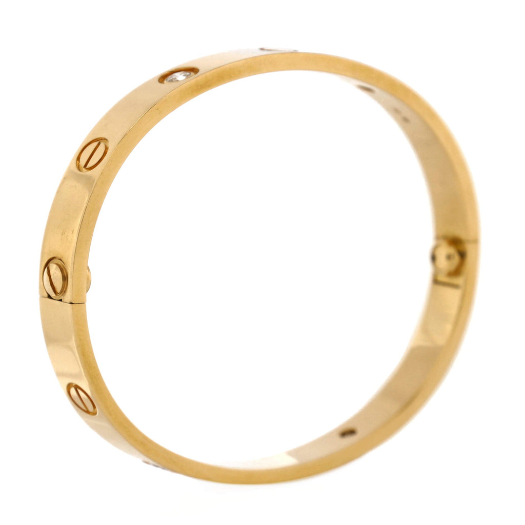 Love 4 Diamond Bracelet 18K Yellow Gold with Diamonds
