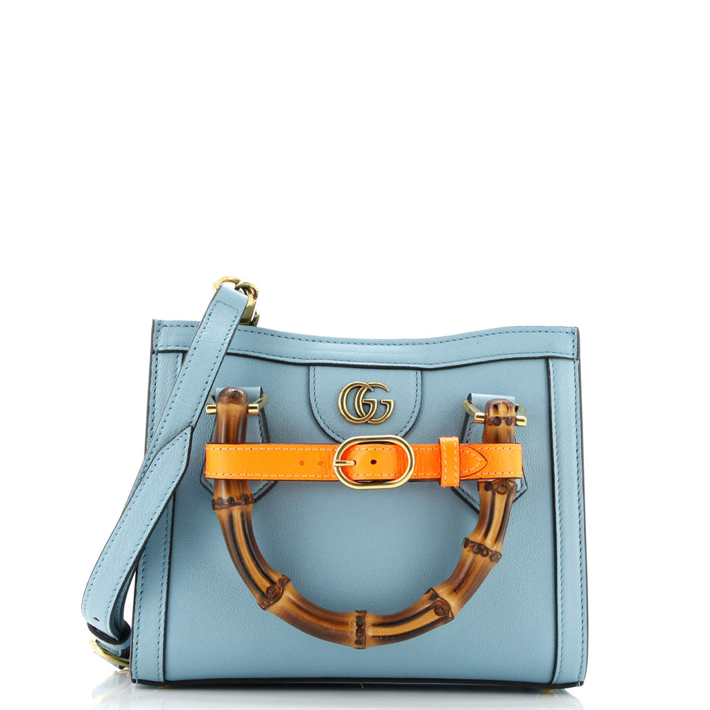 Diana NM Bamboo Handle Tote Leather Mini
