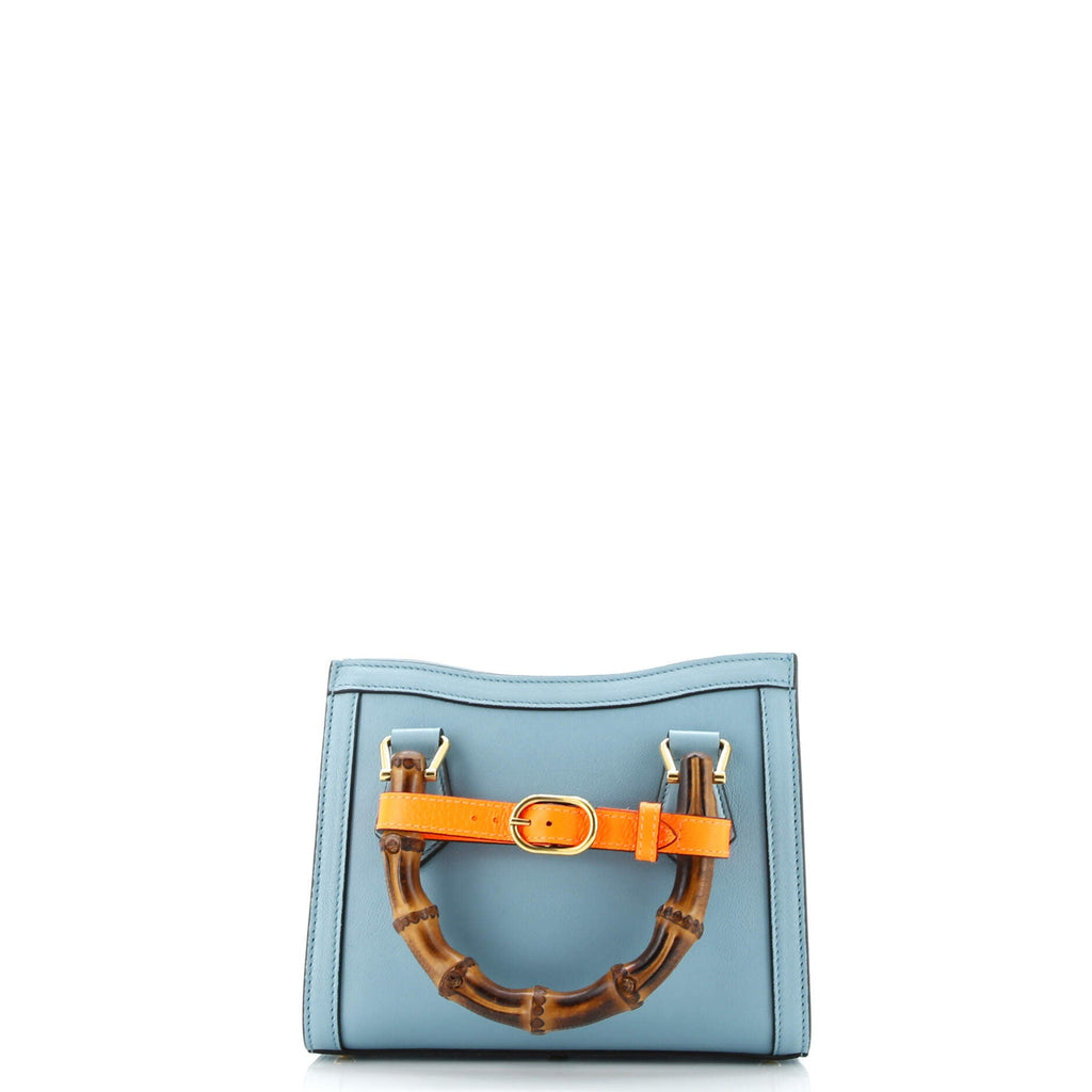 Diana NM Bamboo Handle Tote Leather Mini