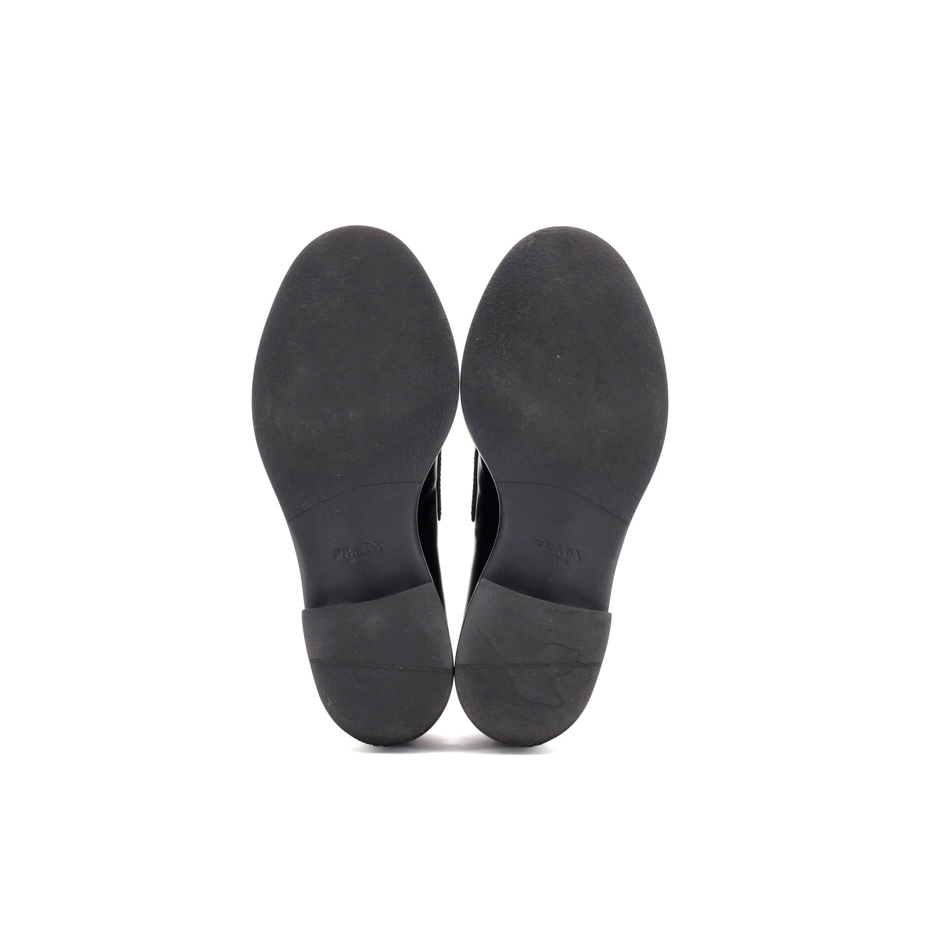 Women's Triangle Logo Loafers Spazzolato Leather