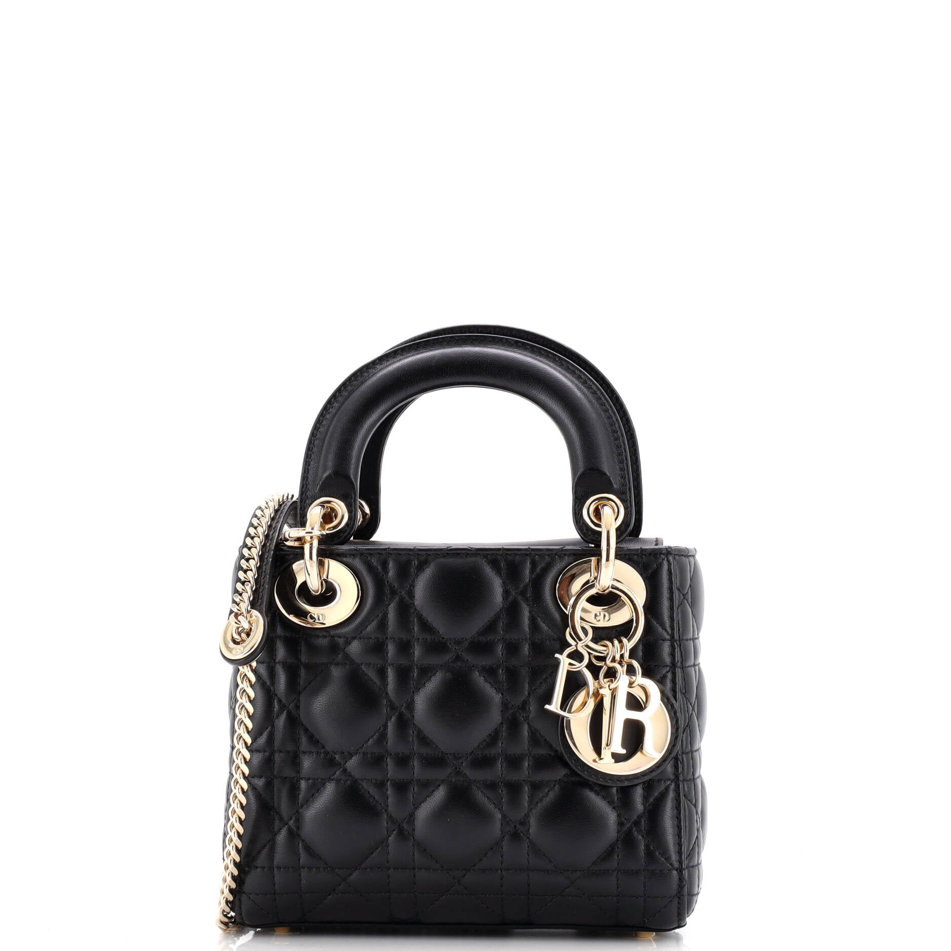 Lady Dior Chain Bag Cannage Quilt Lambskin Mini