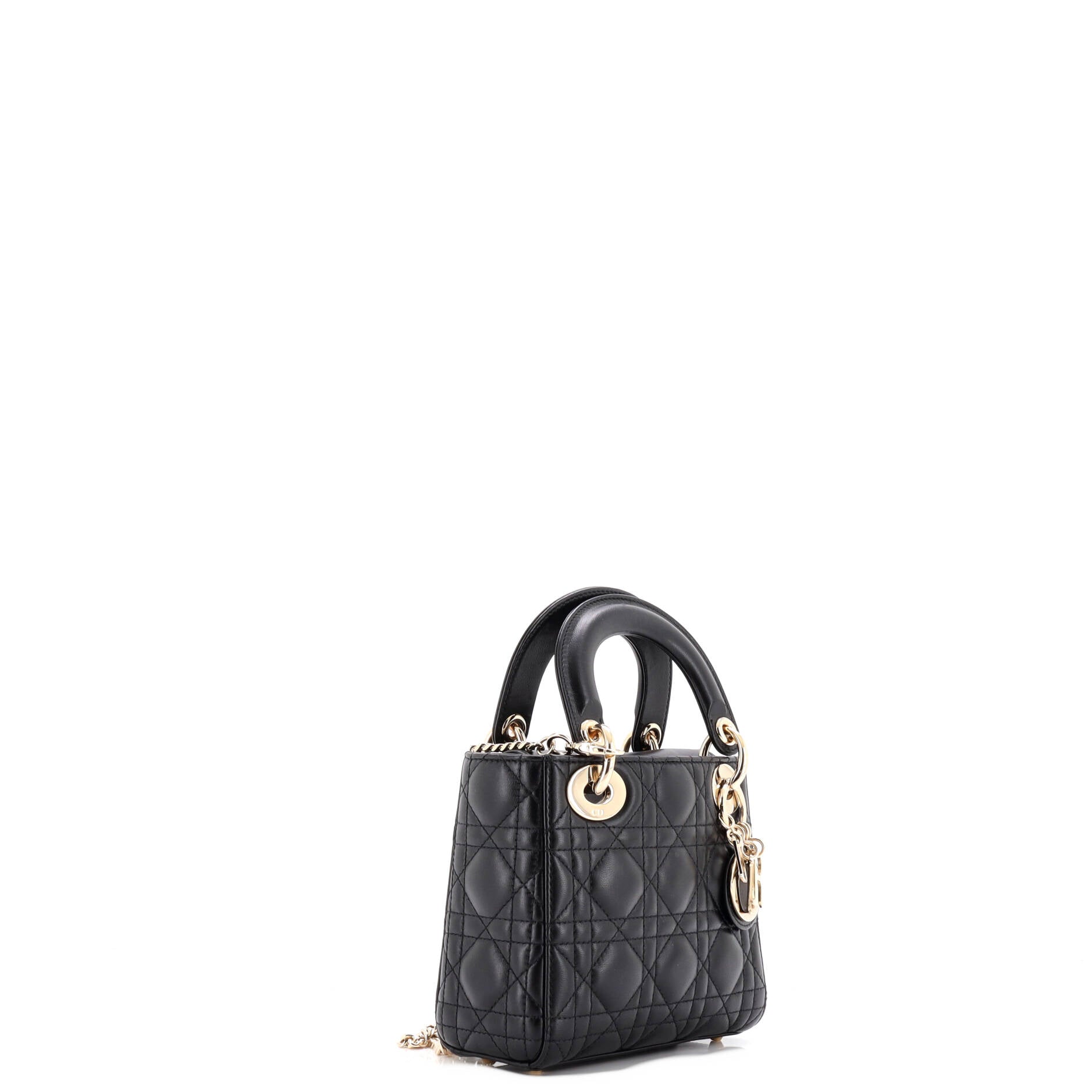 Lady Dior Chain Bag Cannage Quilt Lambskin Mini